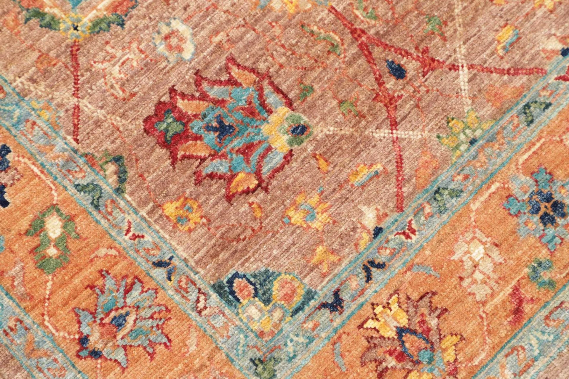 Handgeknüpfter Samarkand Orientteppich, 82 × 295 cm, Wolle