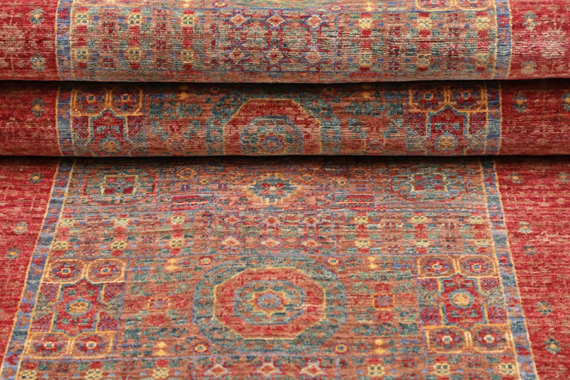 Mamluk Orientteppich 82 × 299 cm aus Wolle, handgeknüpft