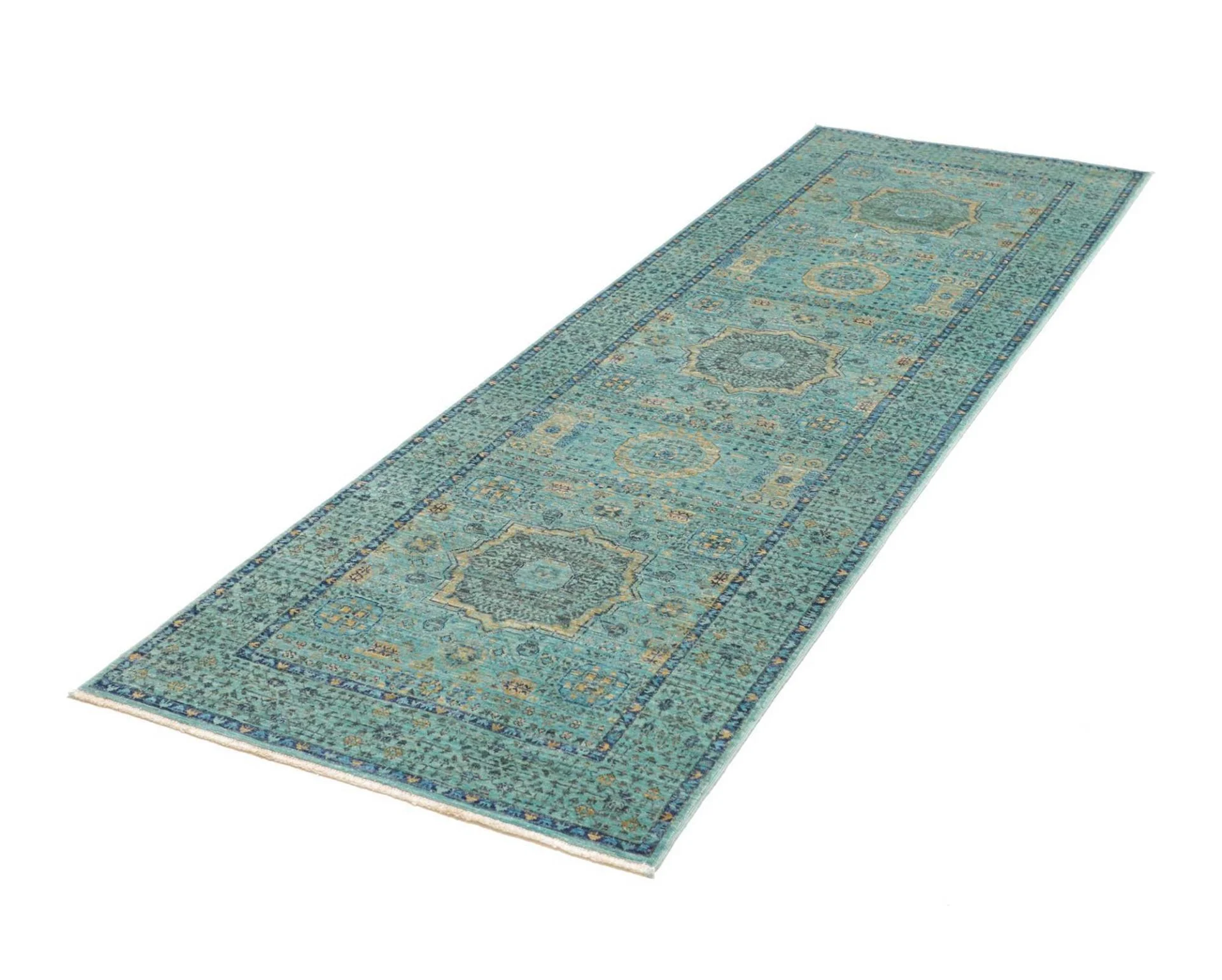 Mamluk Orientteppich 81 × 247 cm aus Wolle, handgeknüpft