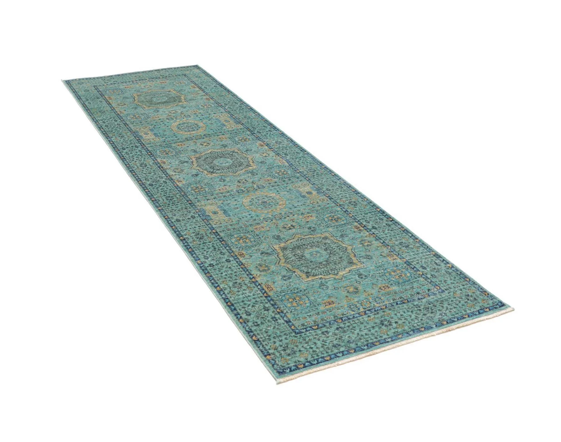 Mamluk Orientteppich 81 × 247 cm aus Wolle, handgeknüpft