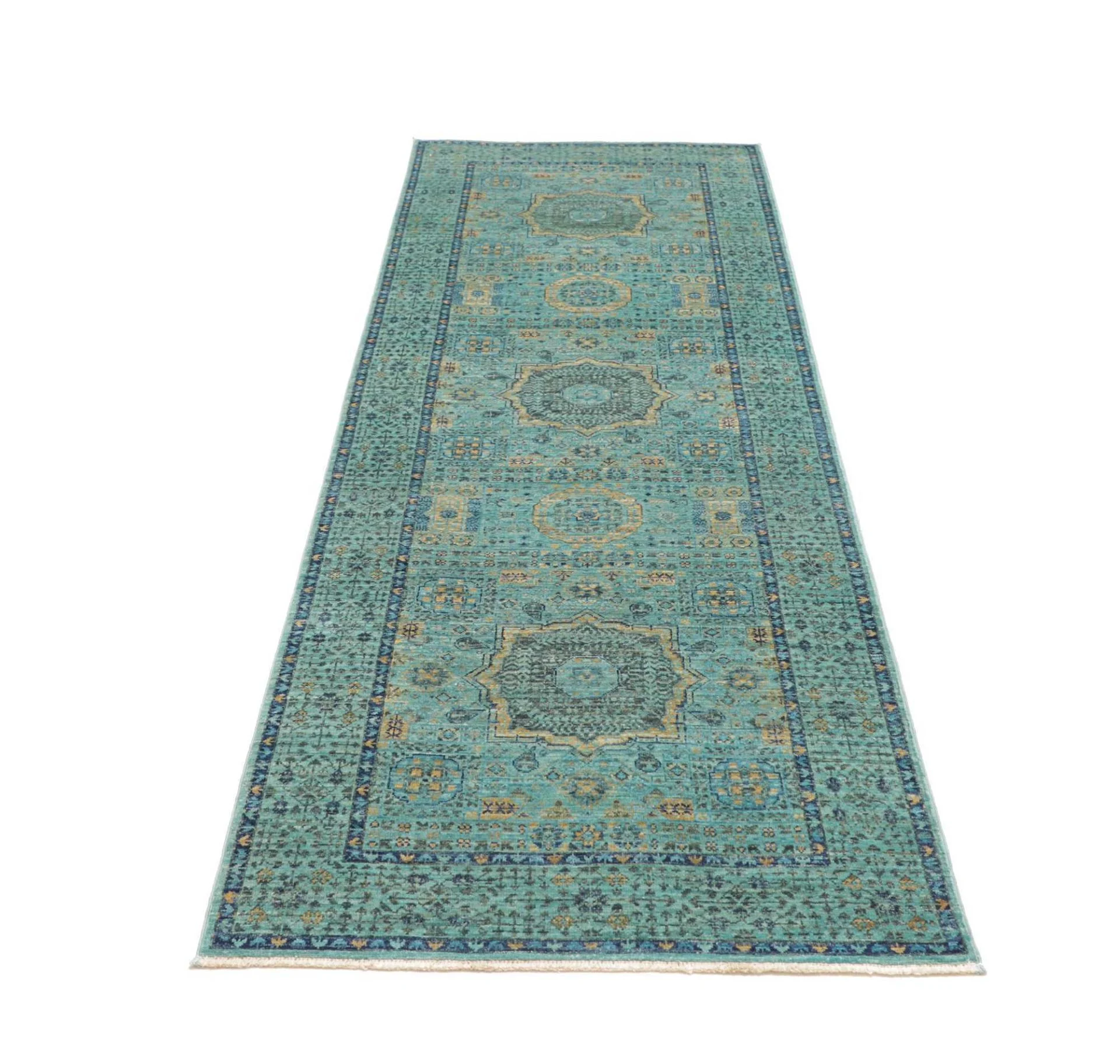 Mamluk Orientteppich 81 × 247 cm aus Wolle, handgeknüpft