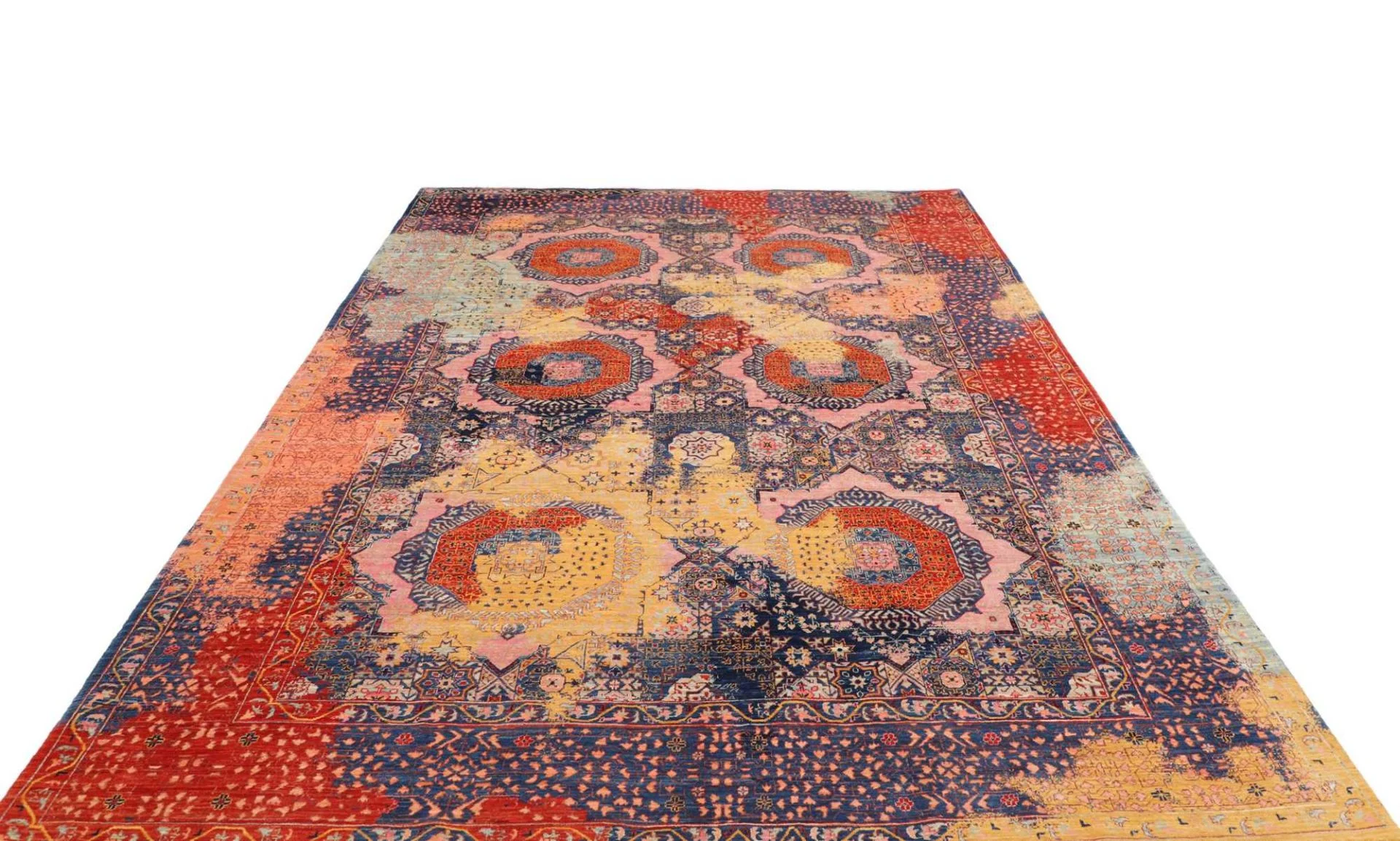 Mamluk Orientteppich 201 × 298 cm aus Wolle, handgeknüpft