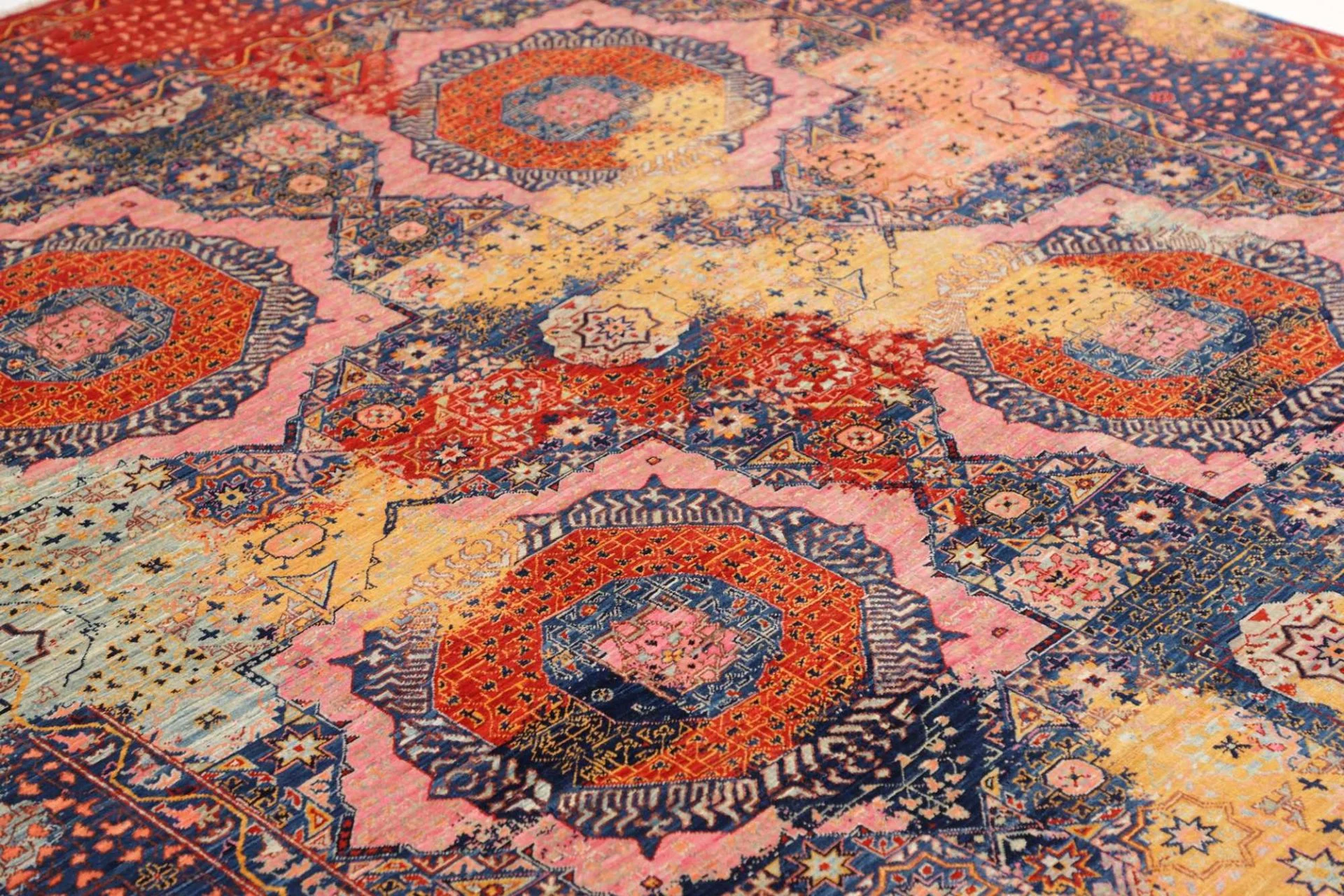 Mamluk Orientteppich 201 × 298 cm aus Wolle, handgeknüpft