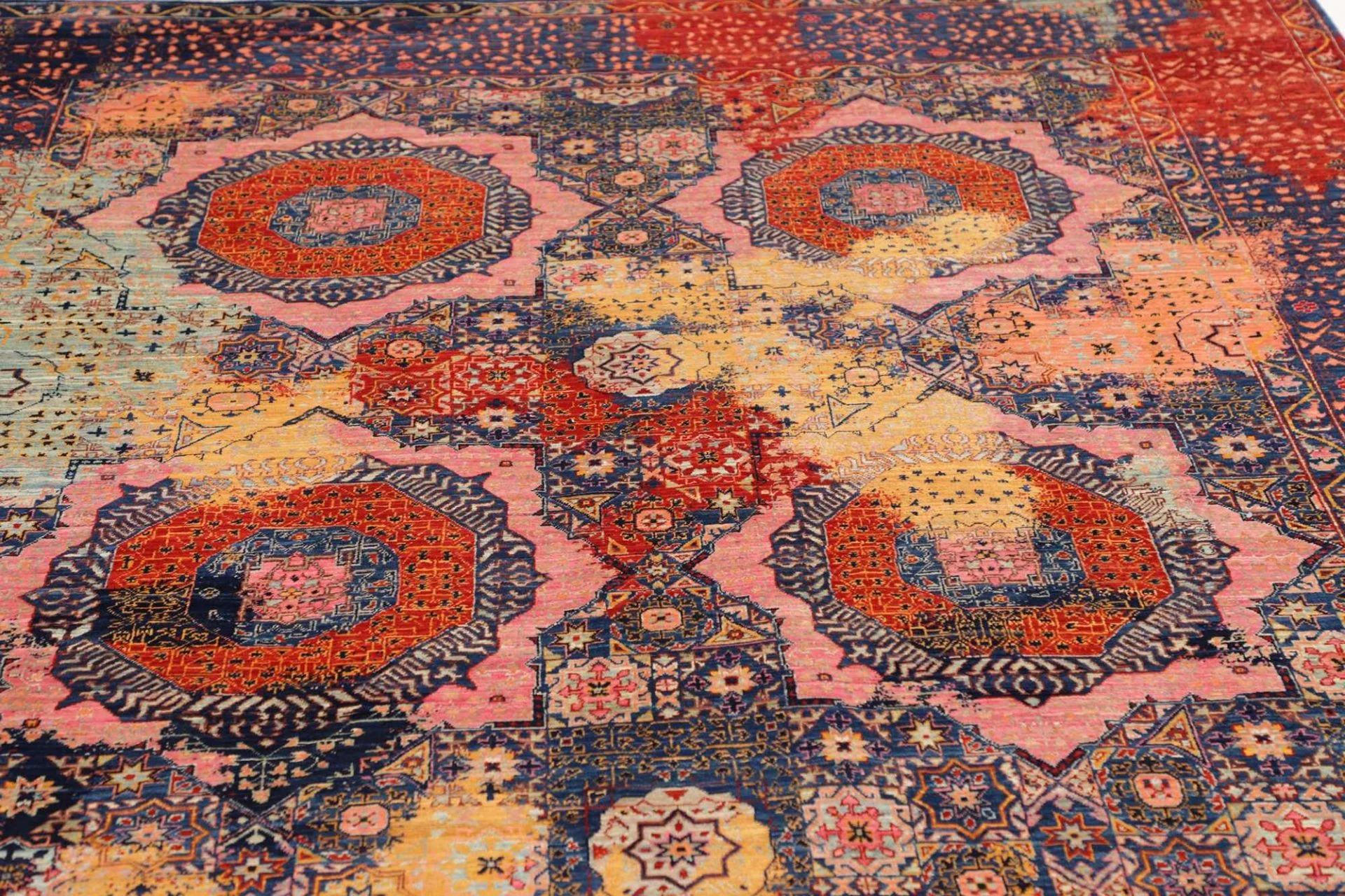 Mamluk Orientteppich 201 × 298 cm aus Wolle, handgeknüpft