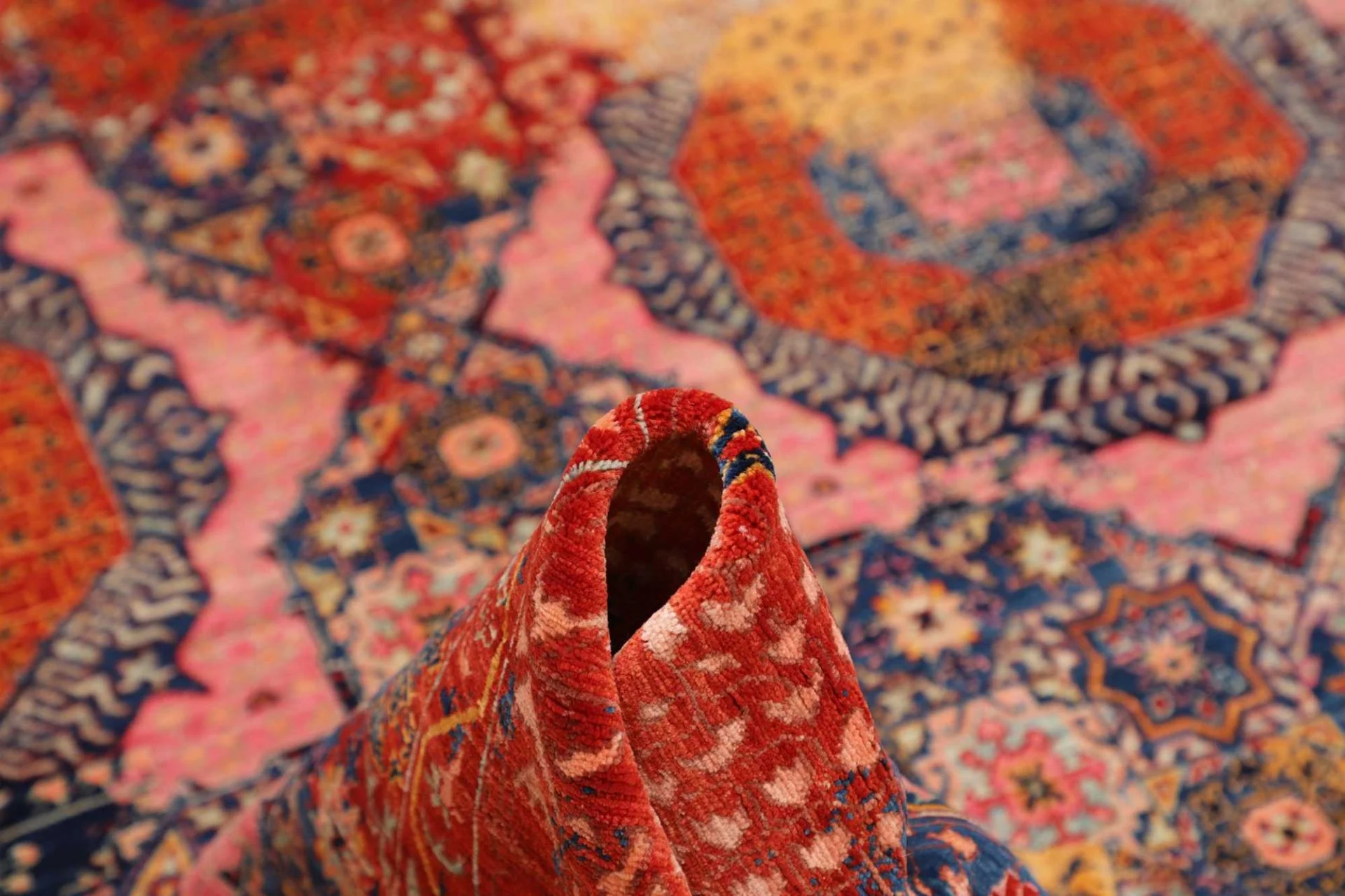 Mamluk Orientteppich 201 × 298 cm aus Wolle, handgeknüpft