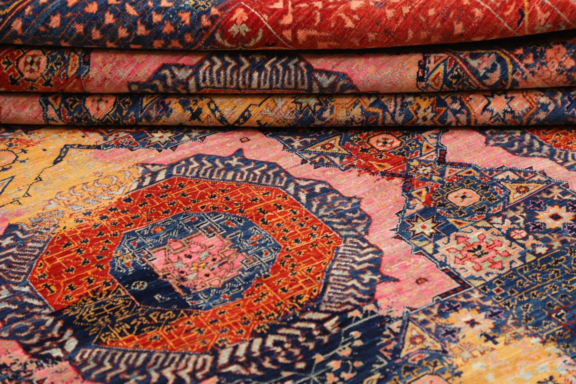 Mamluk Orientteppich 201 × 298 cm aus Wolle, handgeknüpft