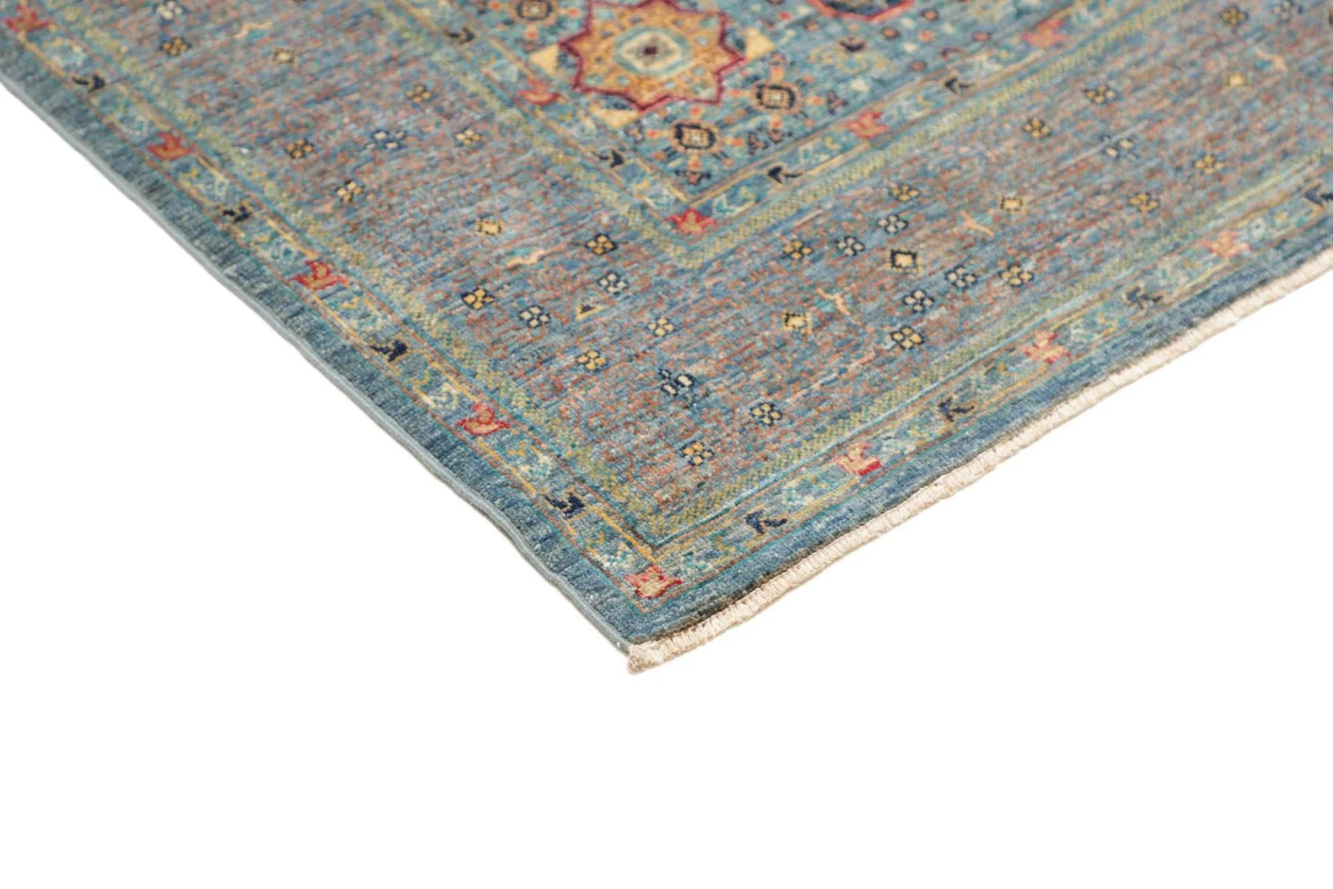Handgeknüpfter Mamluk Orientteppich, 125 × 189 cm, Wolle