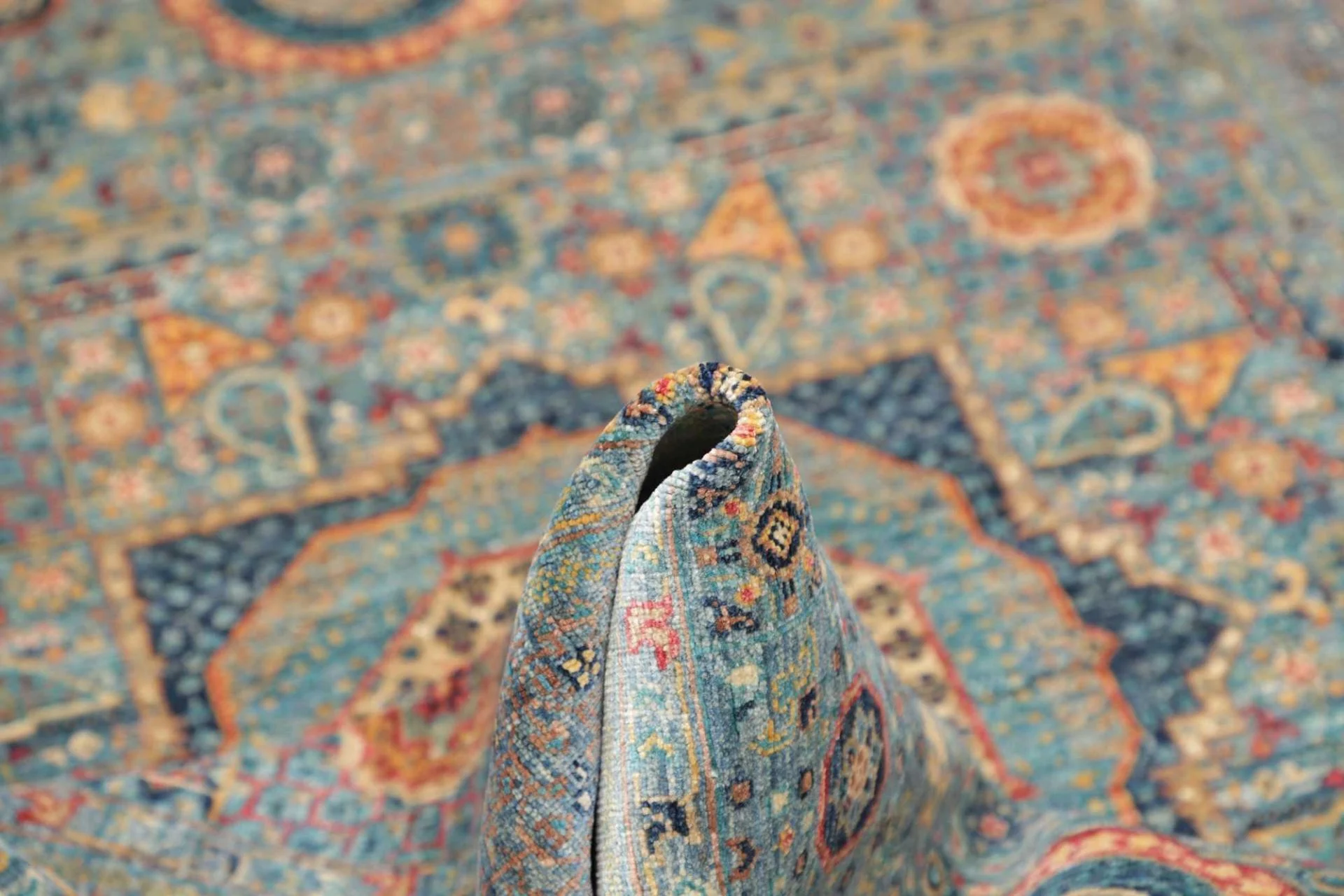 Handgeknüpfter Mamluk Orientteppich, 125 × 189 cm, Wolle