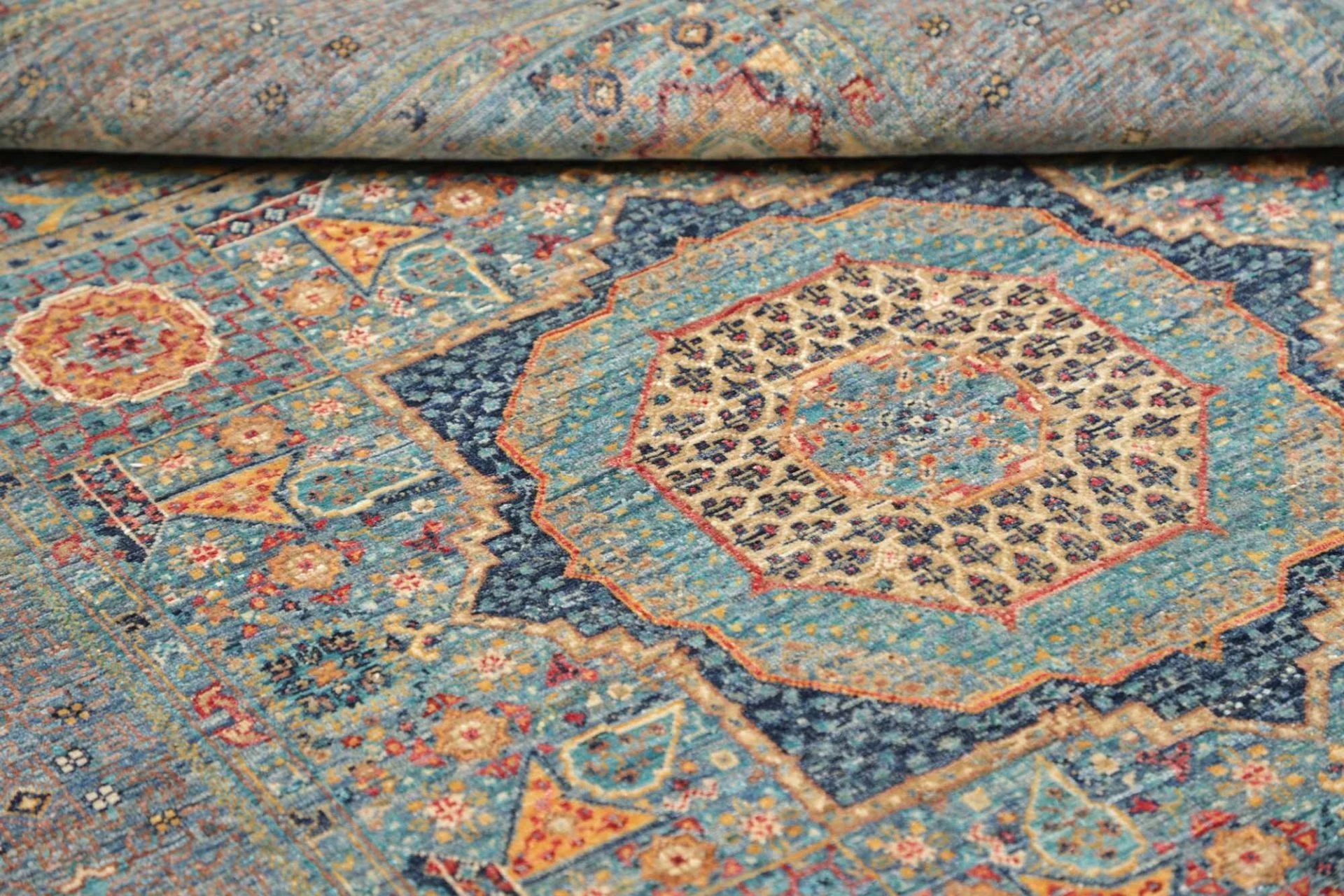 Handgeknüpfter Mamluk Orientteppich, 125 × 189 cm, Wolle