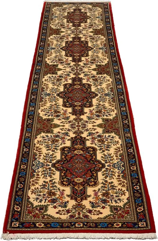 Ghom Perserteppich aus Iran, 80 × 410 cm