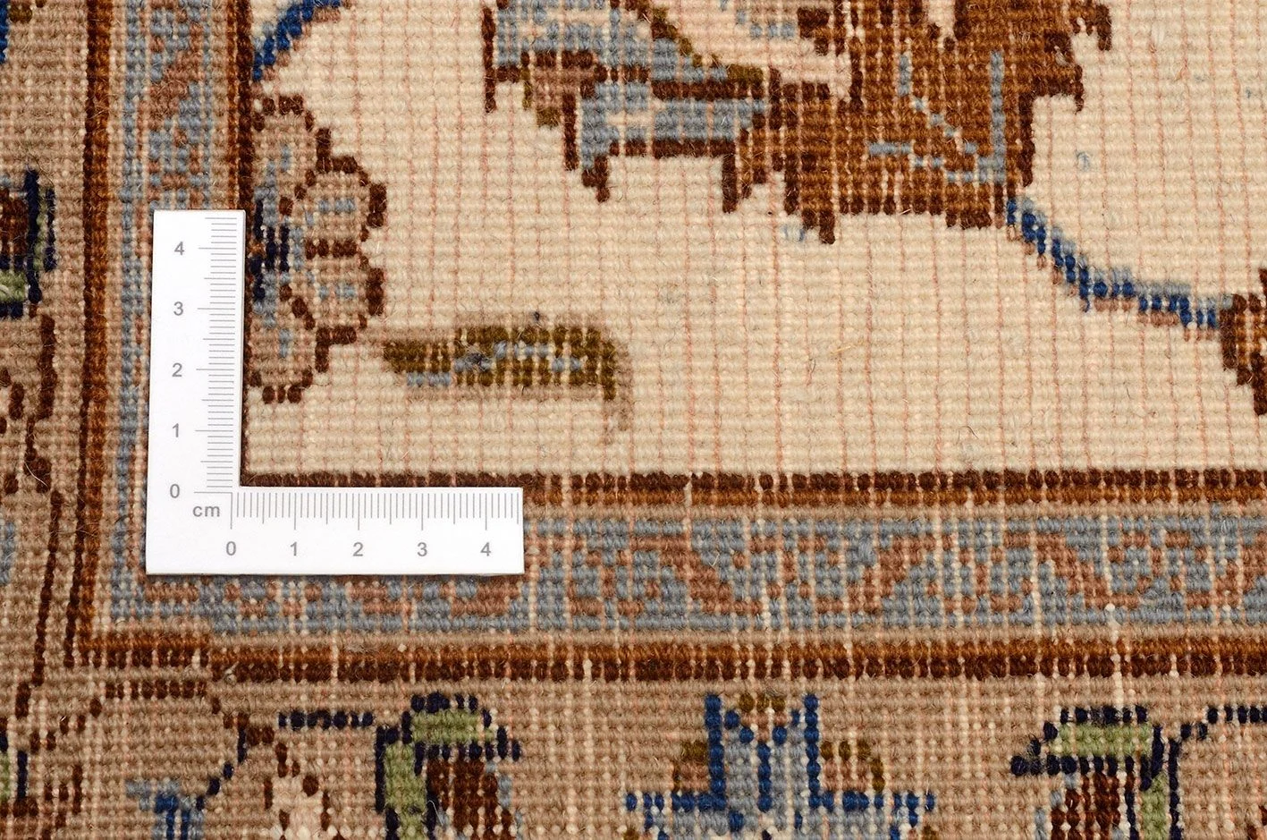 Handgeknüpfter Kashan Perserteppich, 93 × 254 cm, Wolle