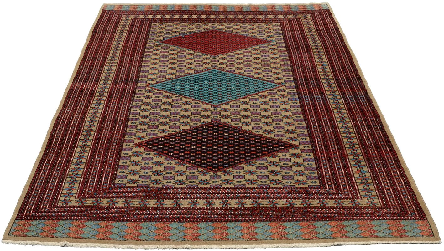 orientteppich-turkmen-193-x-260-cm-schurwolle-handgeknupft-neu-1 Turkmen Orientteppich 193 × 260 cm aus Wolle, handgeknüpft