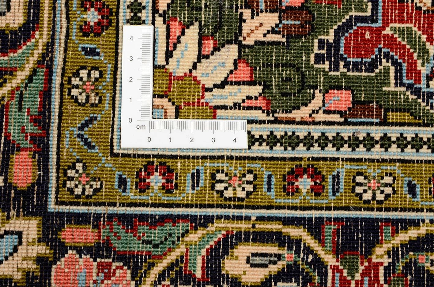 Handgeknüpfter Ghom Perserteppich, 138 × 221 cm, Wolle