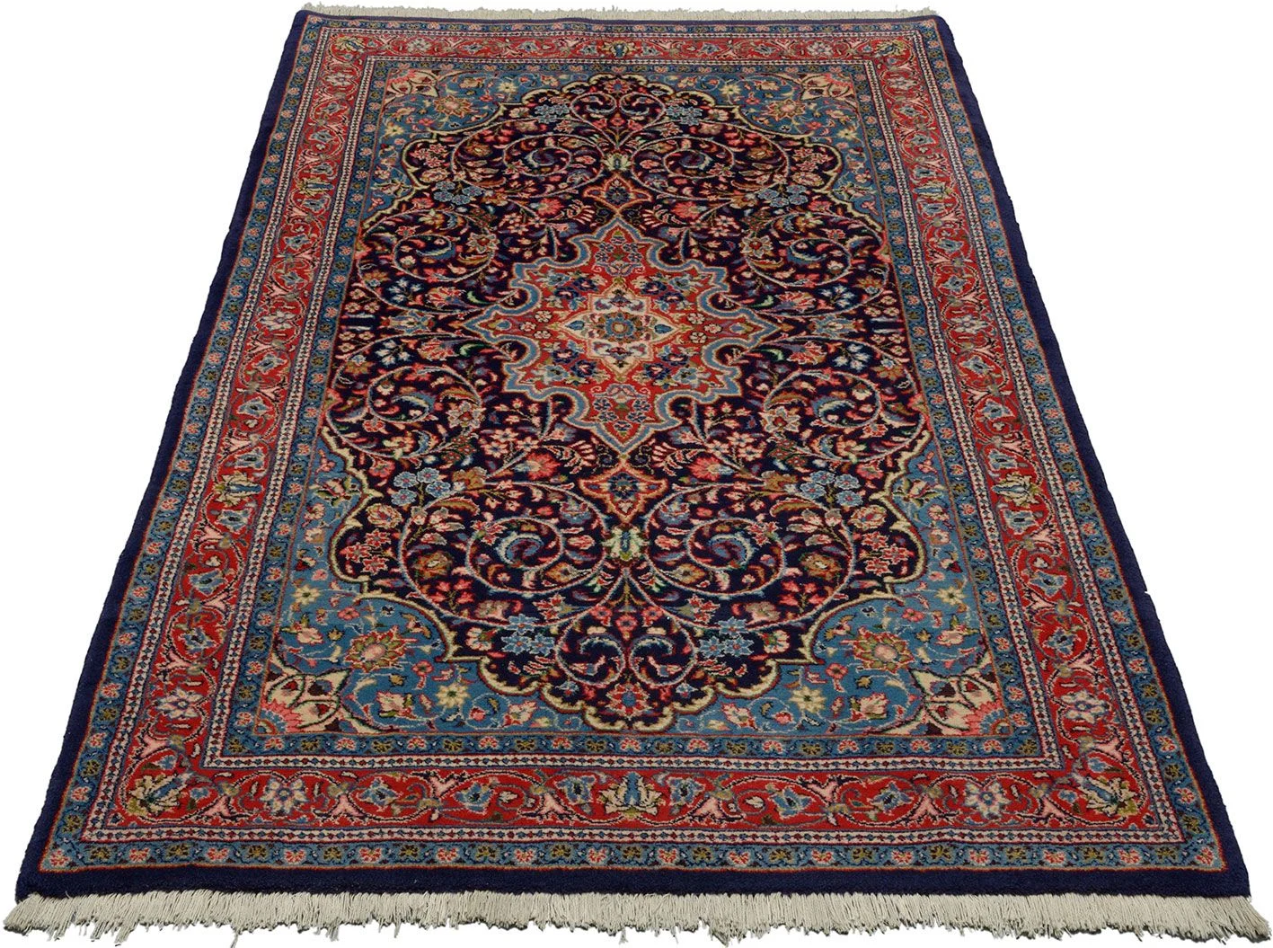 Sarough Perserteppich 135 × 223 cm aus Wolle, handgeknüpft