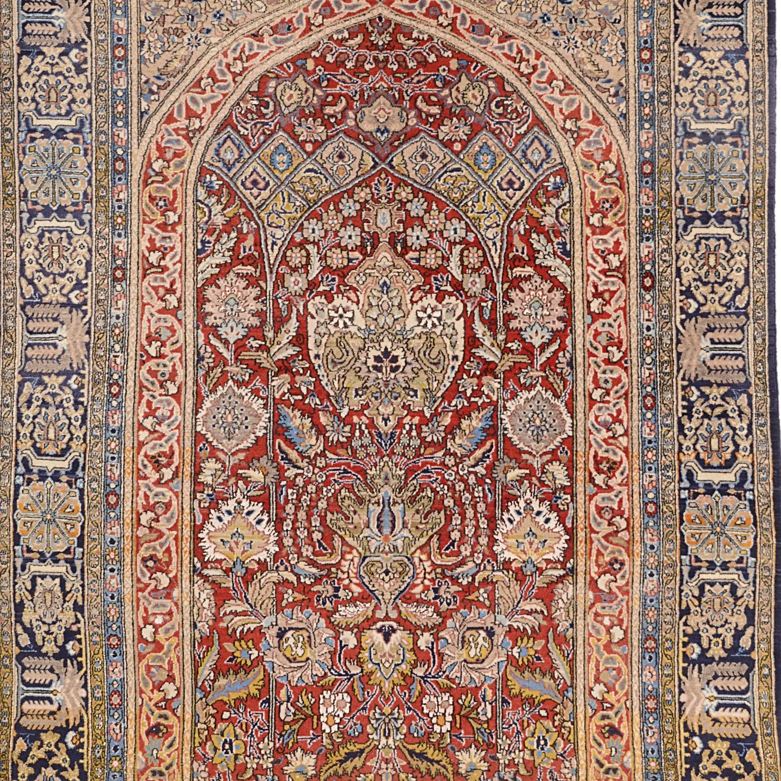Handgeknüpfter Ghom Perserteppich 140 × 200 cm