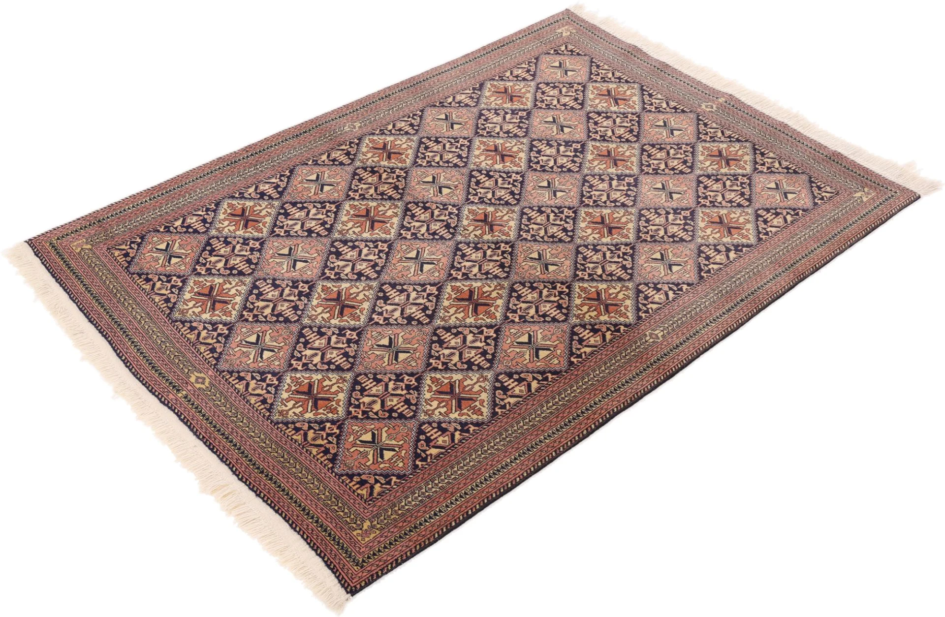 Täbriz Perserteppich 125 × 183 cm aus Wolle, handgeknüpft