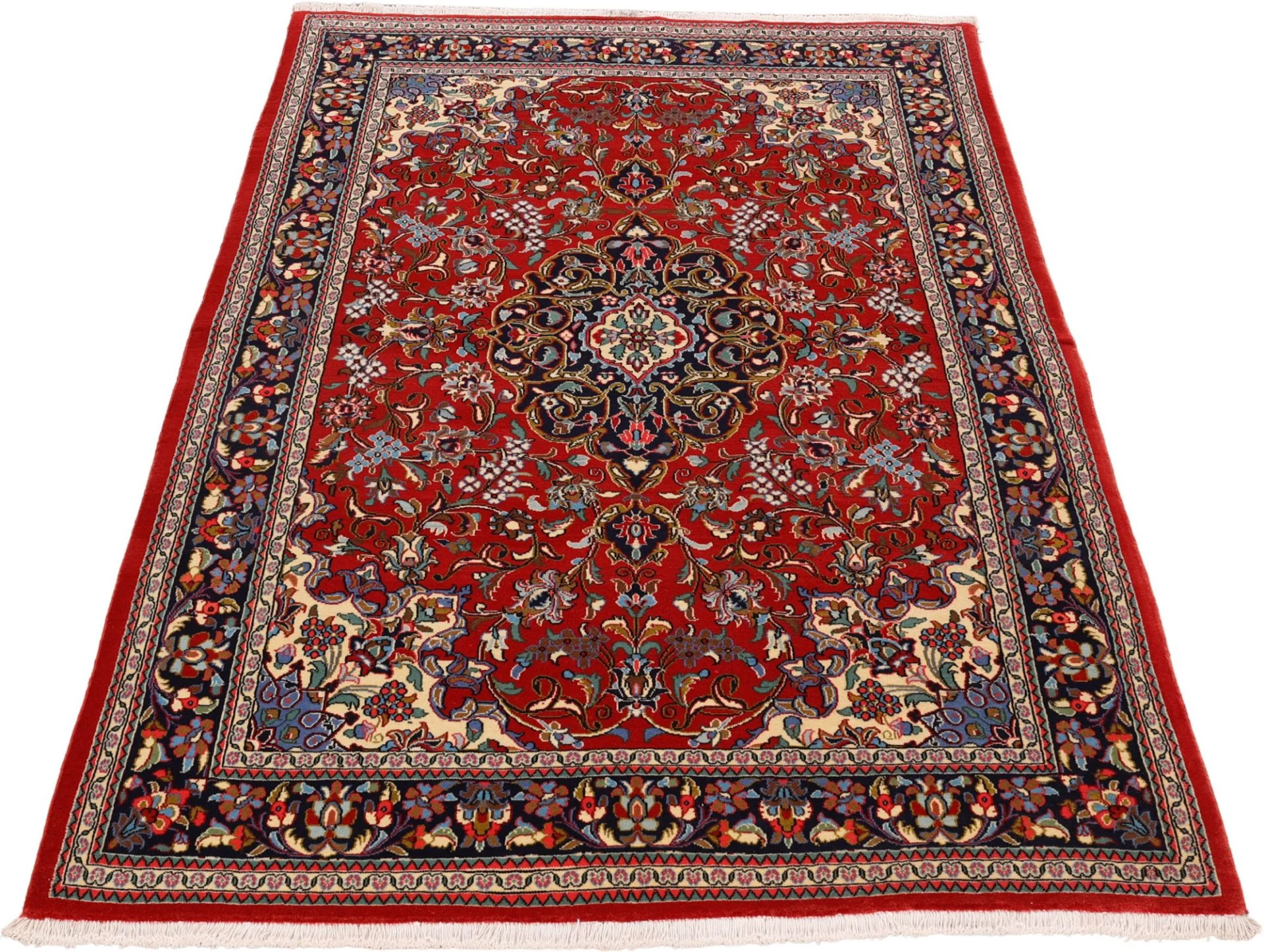 perserteppich-ghom-137-x-208-cm-schurwolle-handgeknupft-1 Handgeknüpfter Ghom Perserteppich 137 × 208 cm