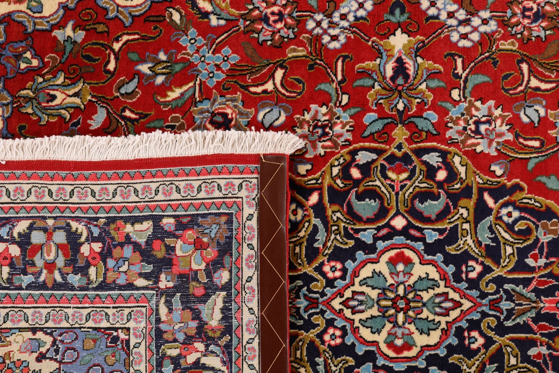 perserteppich-ghom-137-x-208-cm-schurwolle-handgeknupft-6 Handgeknüpfter Ghom Perserteppich 137 × 208 cm