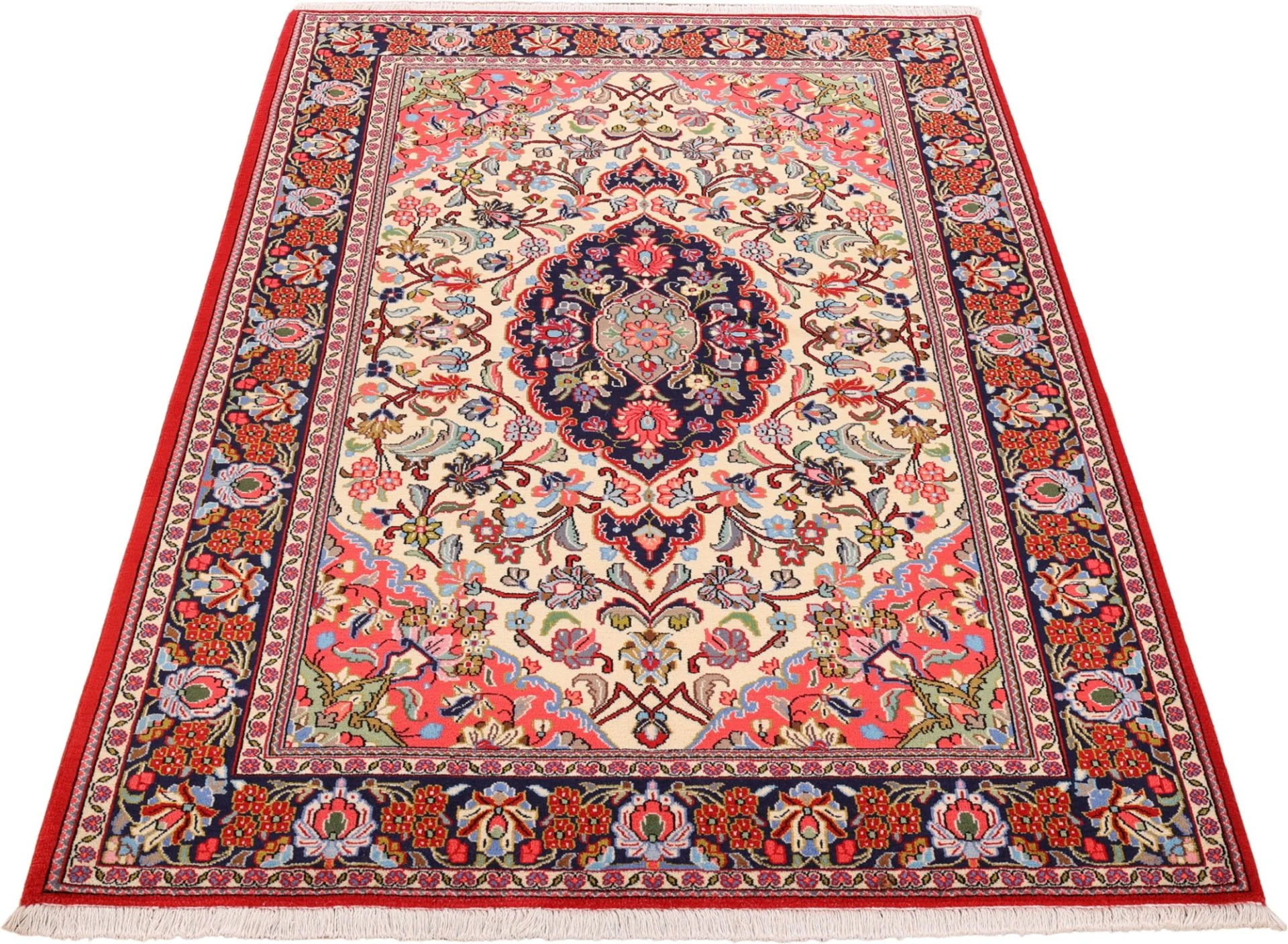 Ghom Perserteppich 141 × 212 cm aus Wolle, handgeknüpft