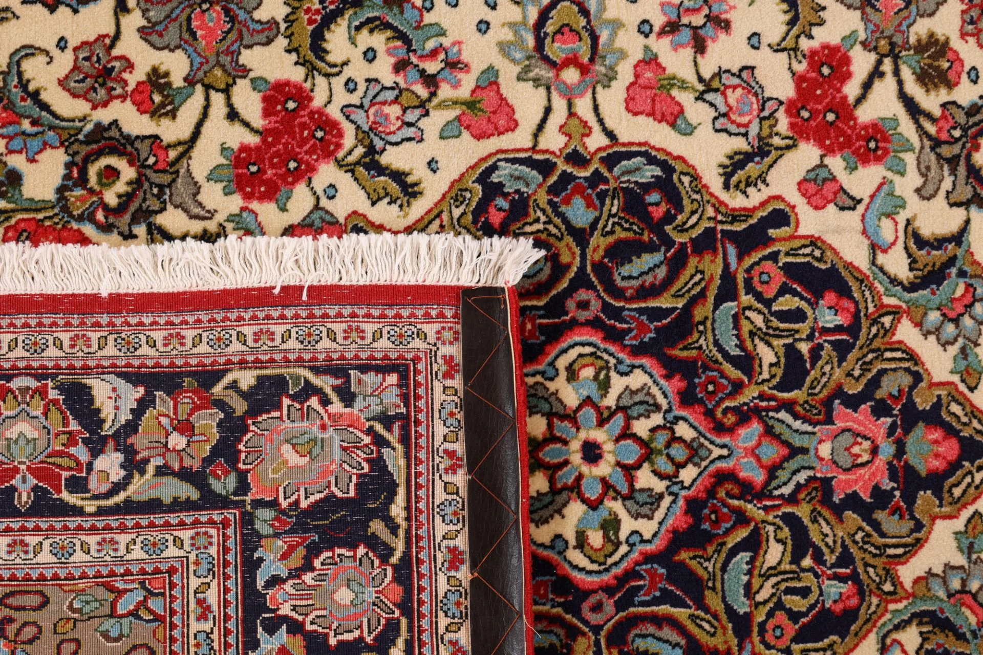 Ghom Perserteppich aus Iran, 141 × 179 cm