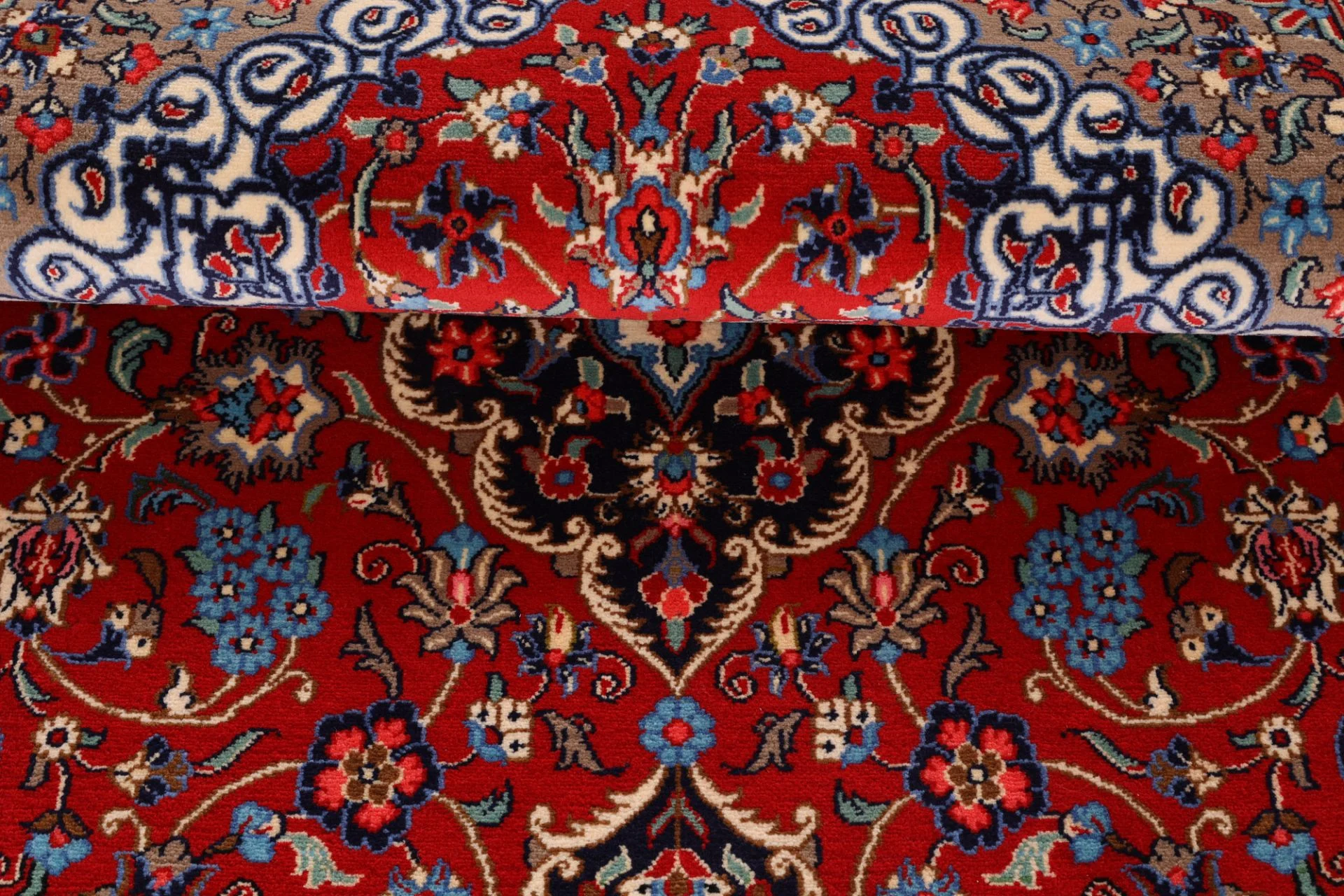 Ghom Perserteppich 133 × 201 cm aus Wolle, handgeknüpft