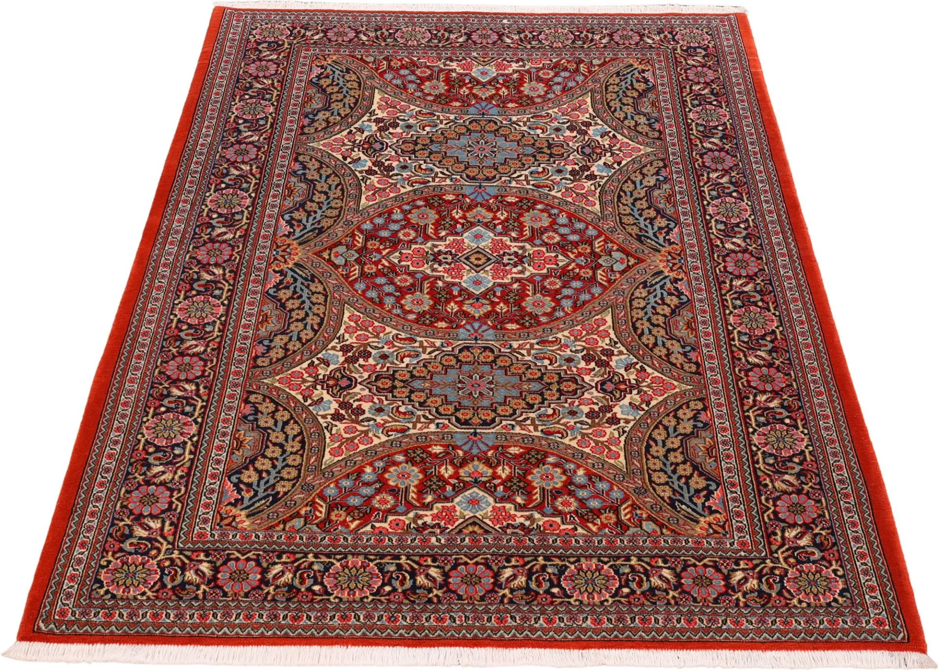 Ghom Perserteppich 138 × 200 cm aus Wolle, handgeknüpft