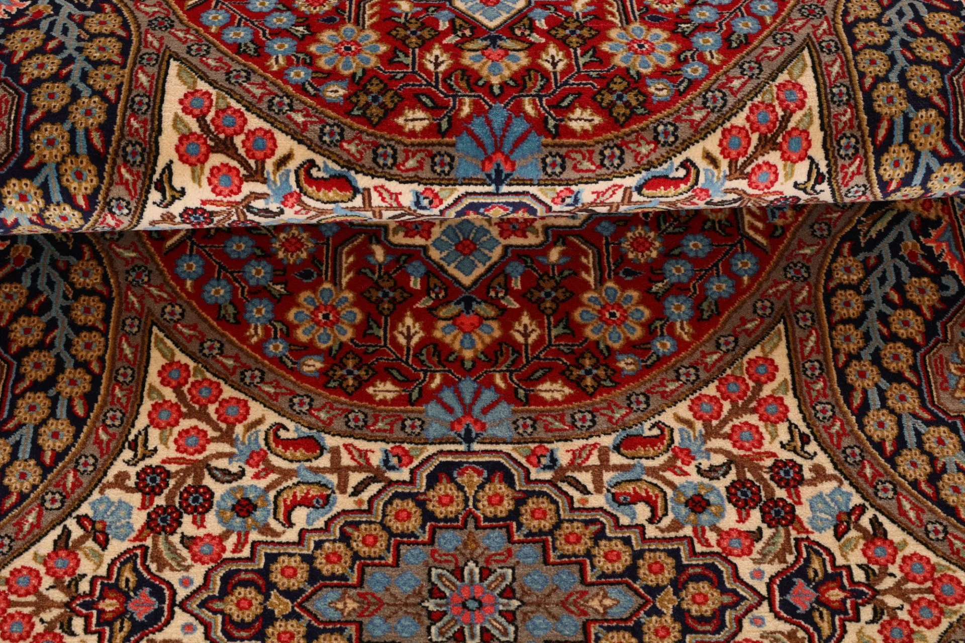 Ghom Perserteppich 138 × 200 cm aus Wolle, handgeknüpft