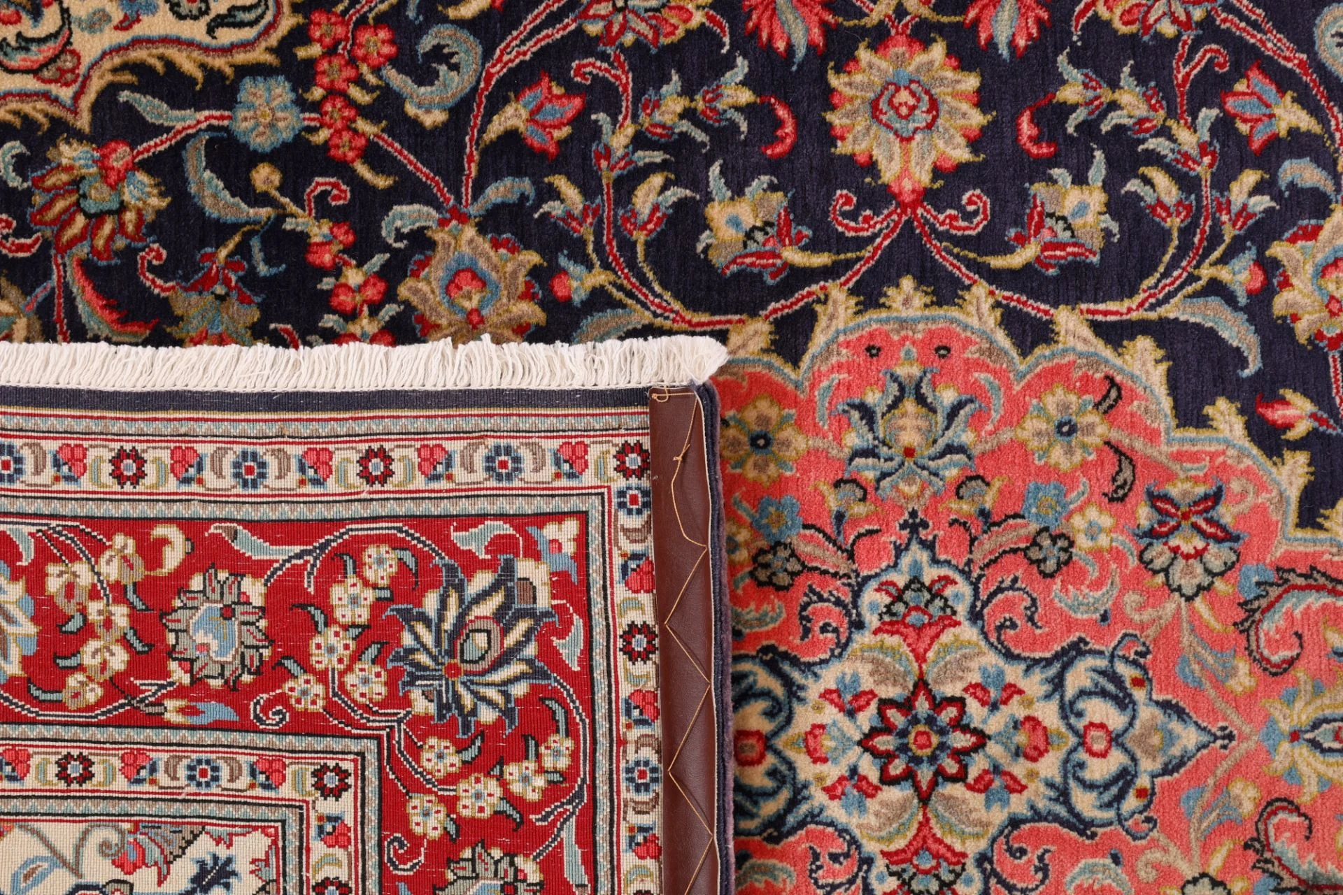 Ghom Perserteppich aus Iran, 137 × 203 cm