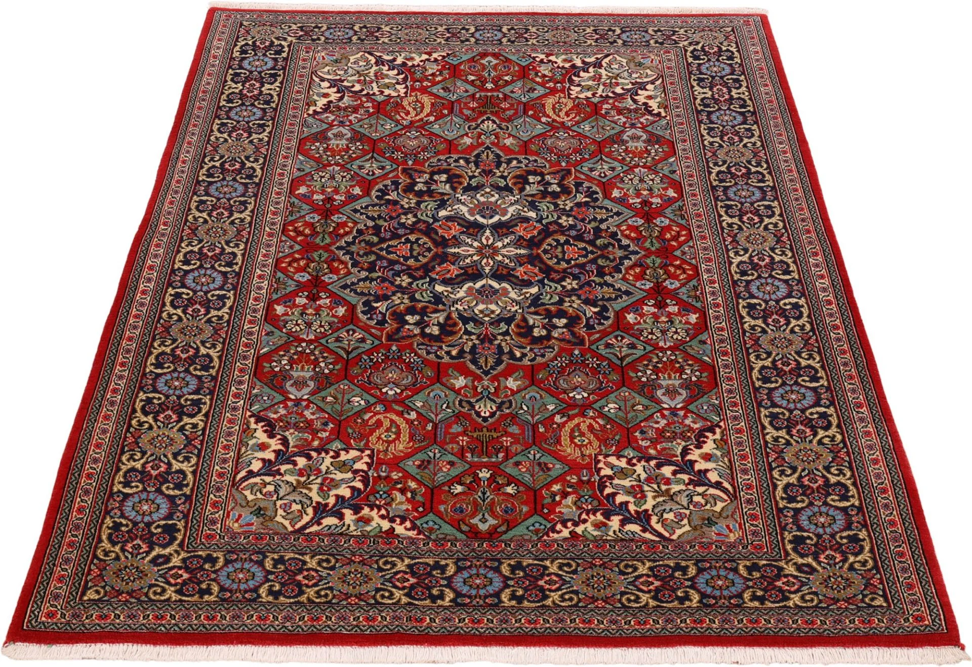Handgeknüpfter Ghom Perserteppich 137 × 185 cm