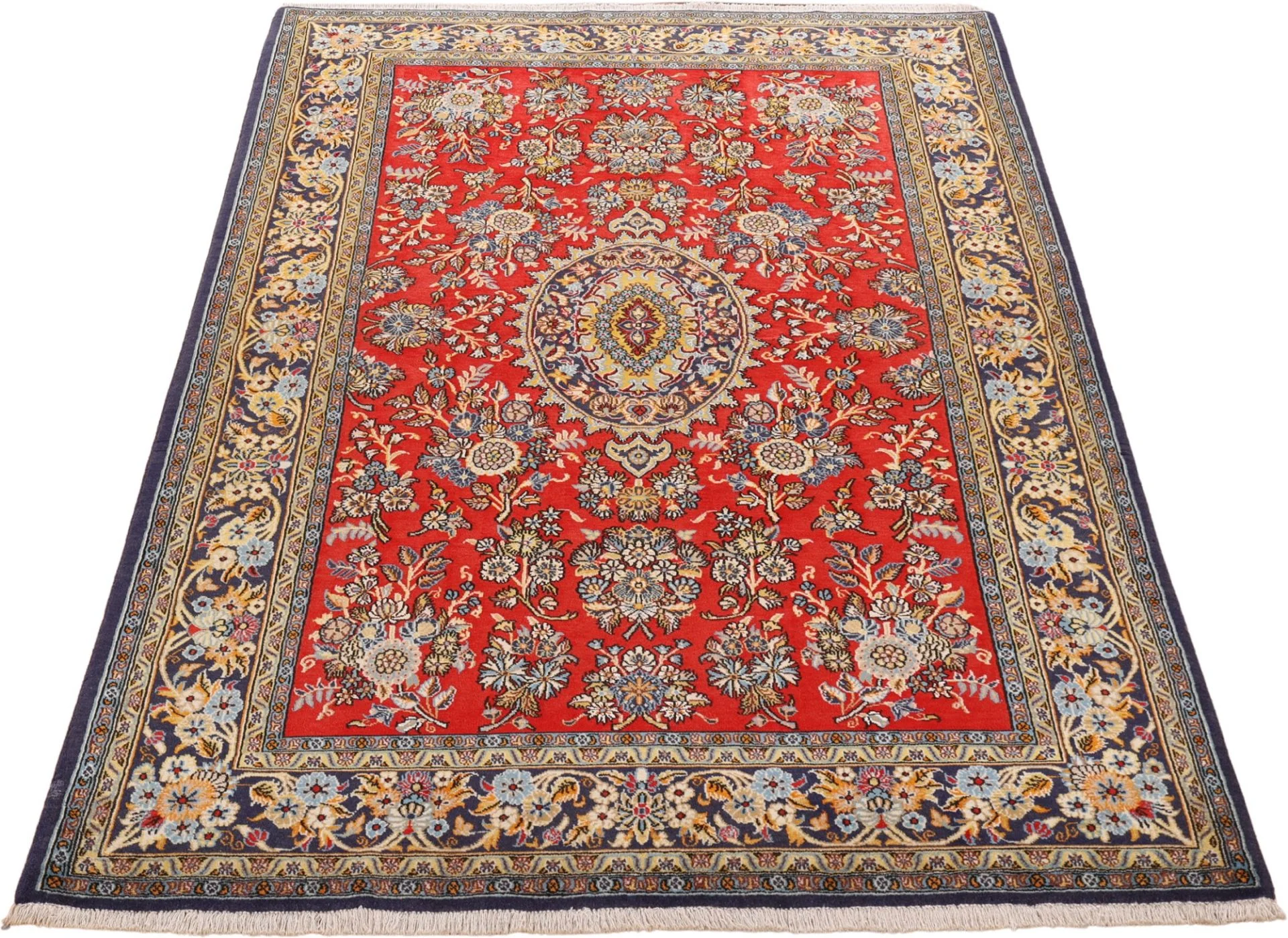 perserteppich-ghom-144-x-216-cm-schurwolle-handgeknupft-4 Ghom Perserteppich aus Iran, 144 × 216 cm