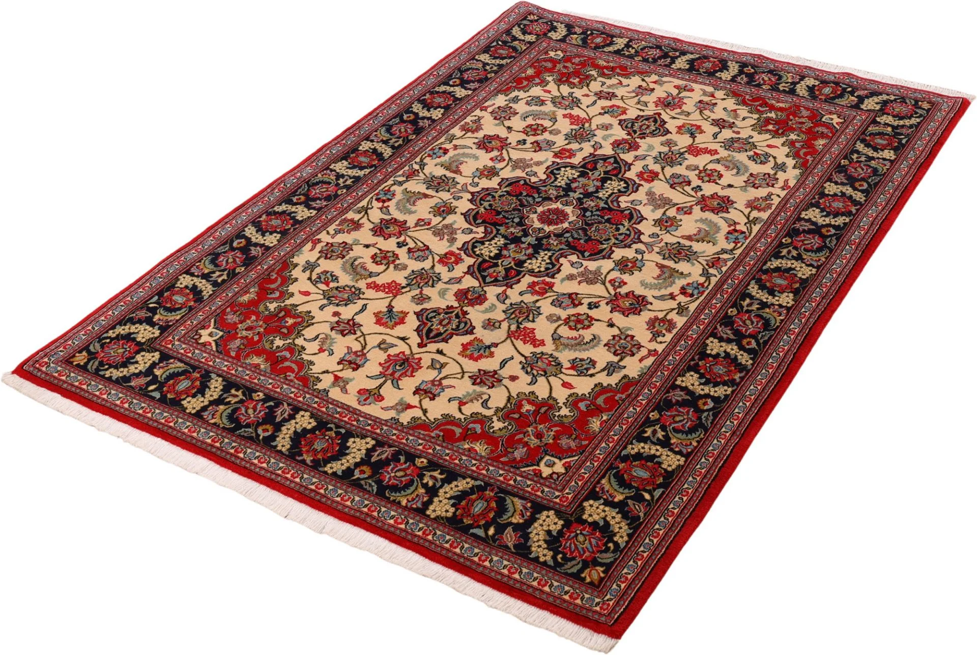 Handgeknüpfter Ghom Perserteppich 147 × 215 cm