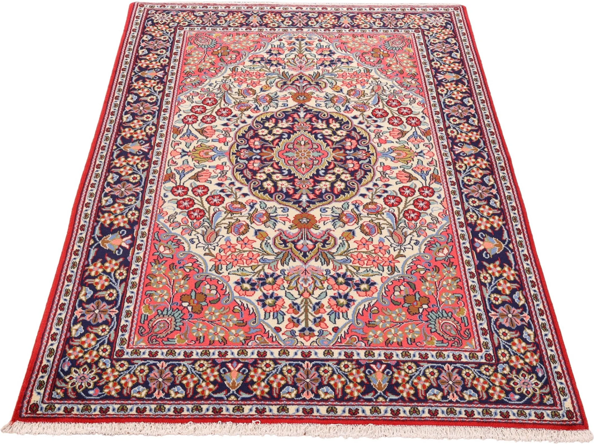 Ghom Perserteppich aus Iran, 131 × 199 cm