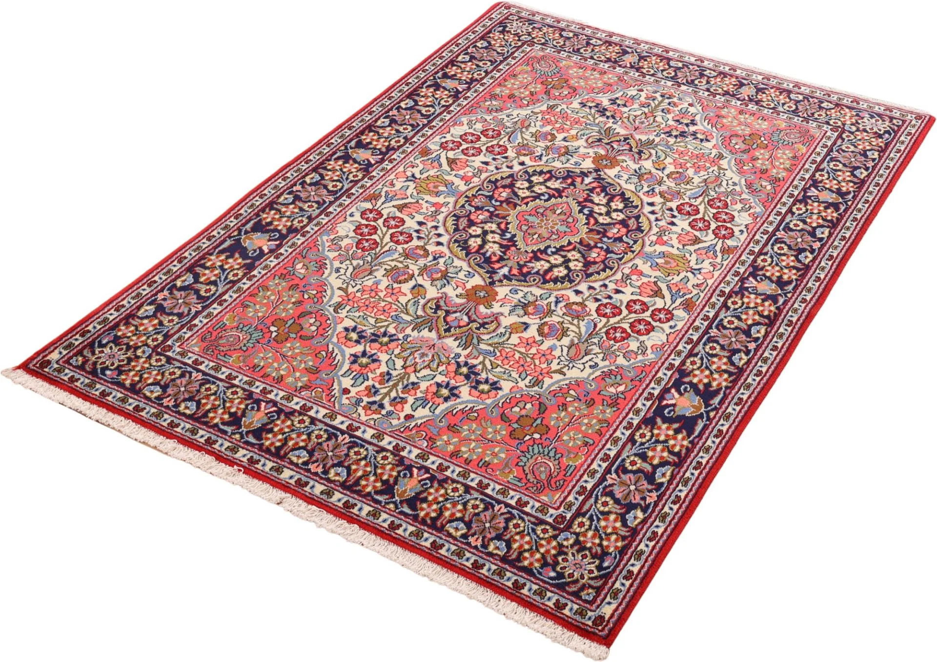 Ghom Perserteppich aus Iran, 131 × 199 cm