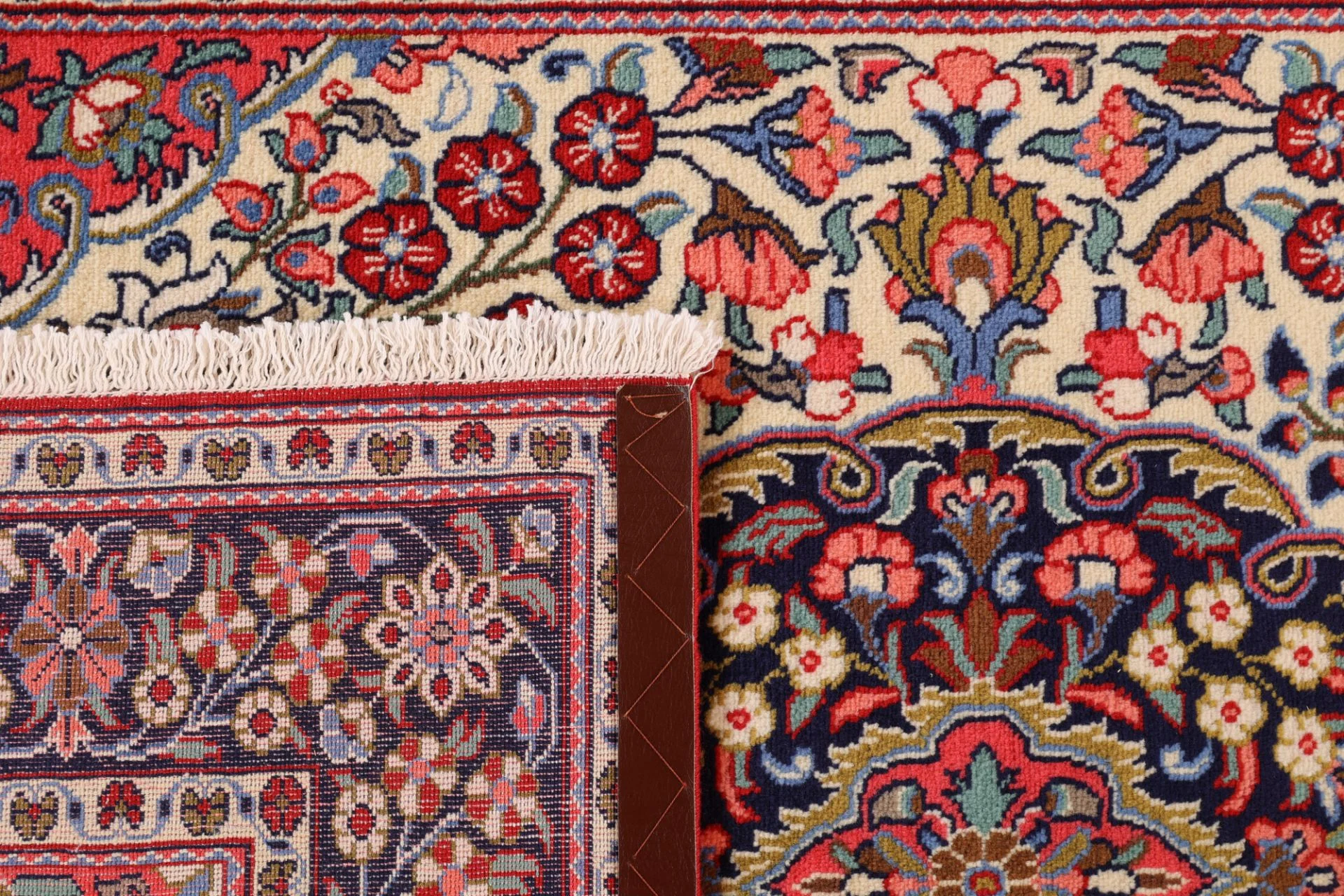 Ghom Perserteppich aus Iran, 131 × 199 cm