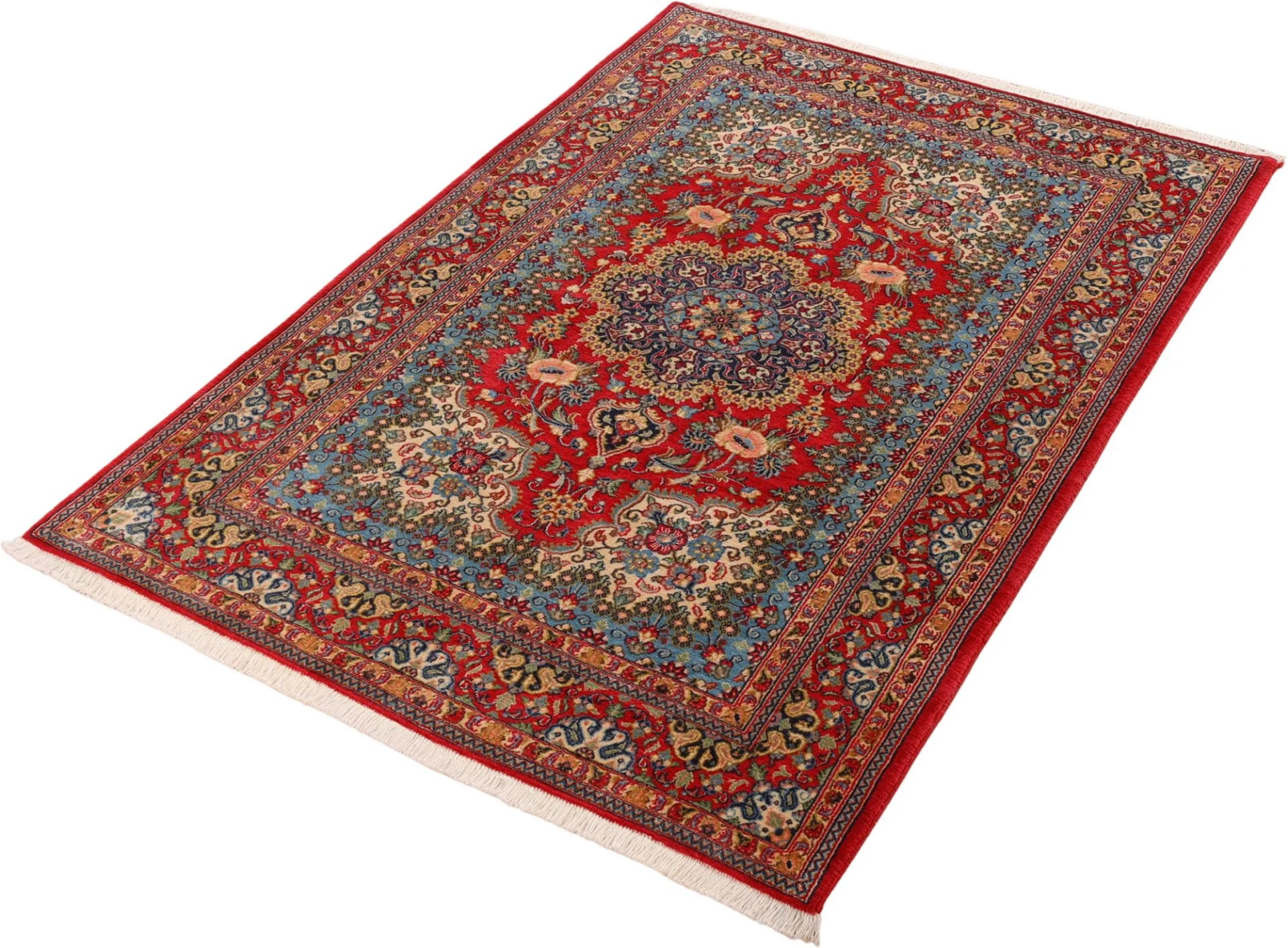 Ghom Perserteppich aus Iran, 122 × 182 cm