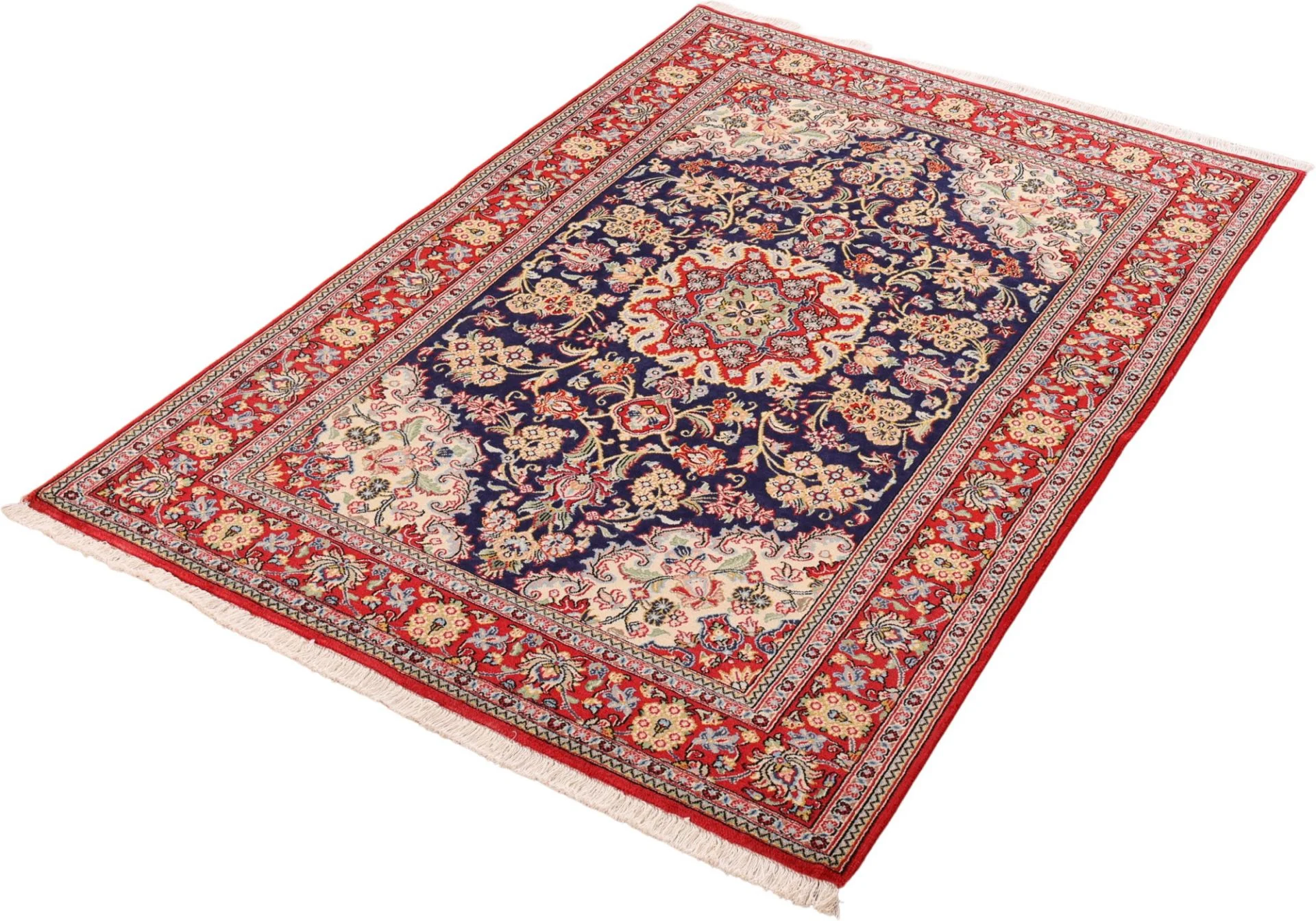 Ghom Perserteppich aus Iran, 122 × 178 cm