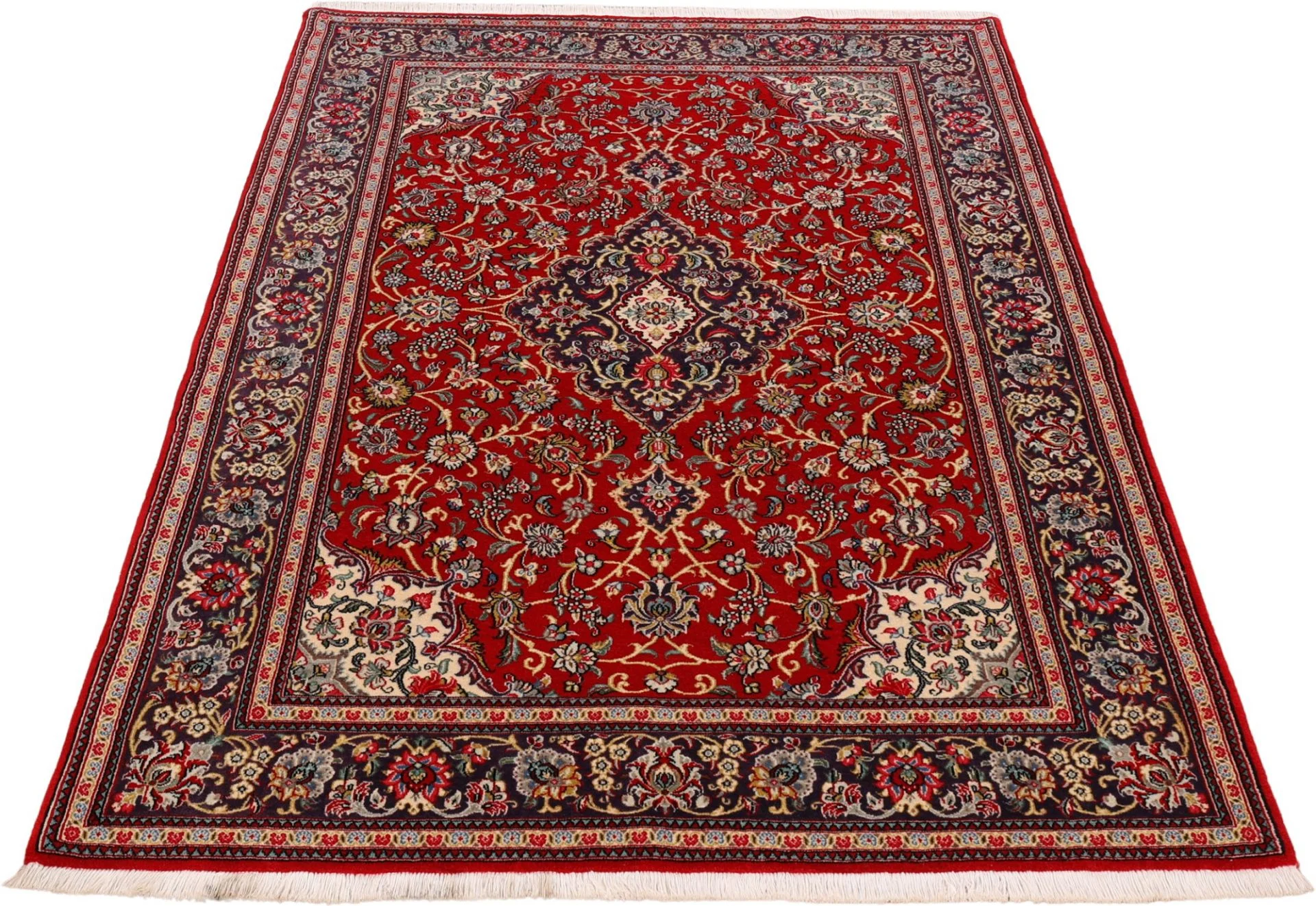 Ghom Perserteppich aus Iran, 146 × 216 cm