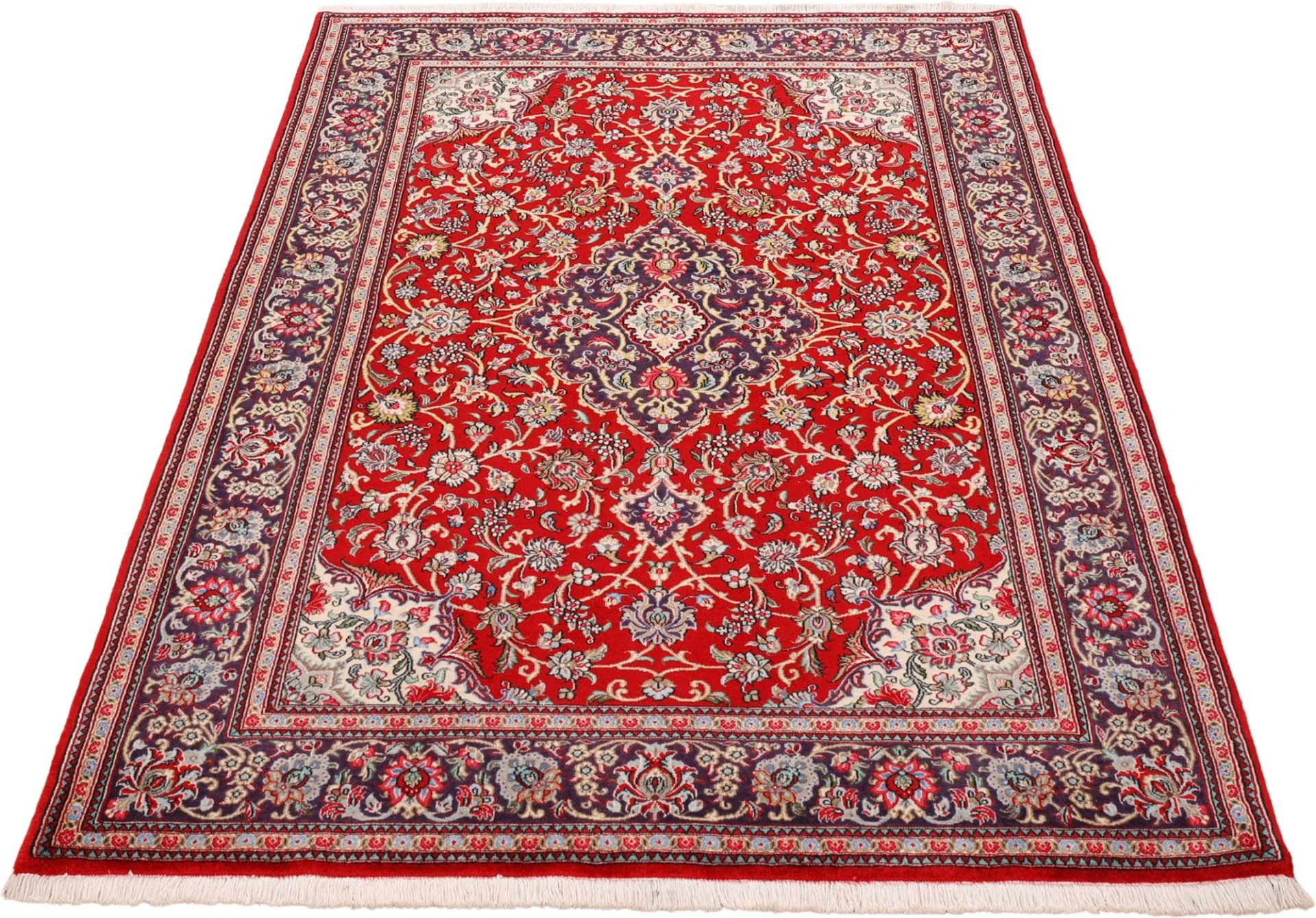 Ghom Perserteppich aus Iran, 146 × 216 cm