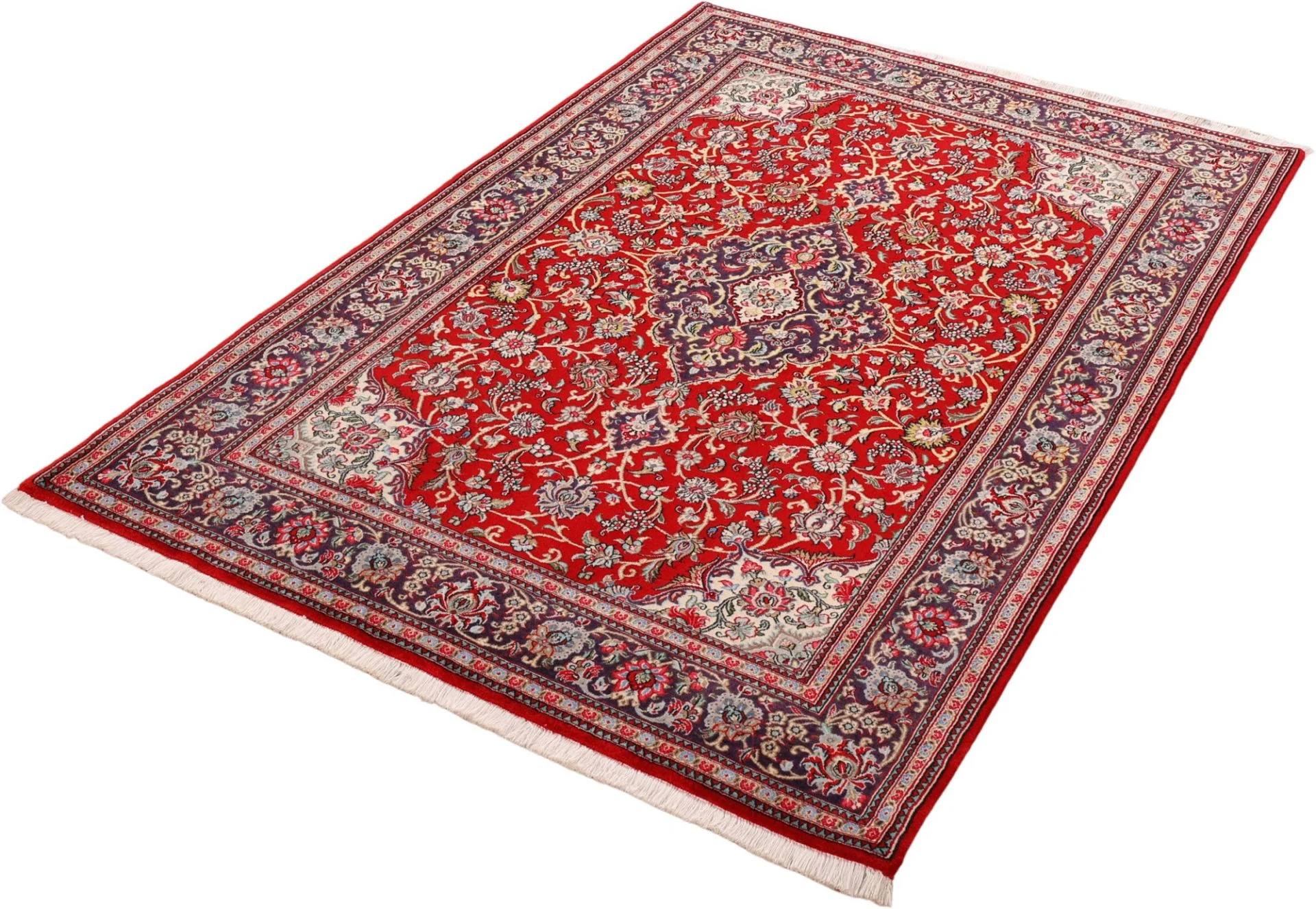 Ghom Perserteppich aus Iran, 146 × 216 cm