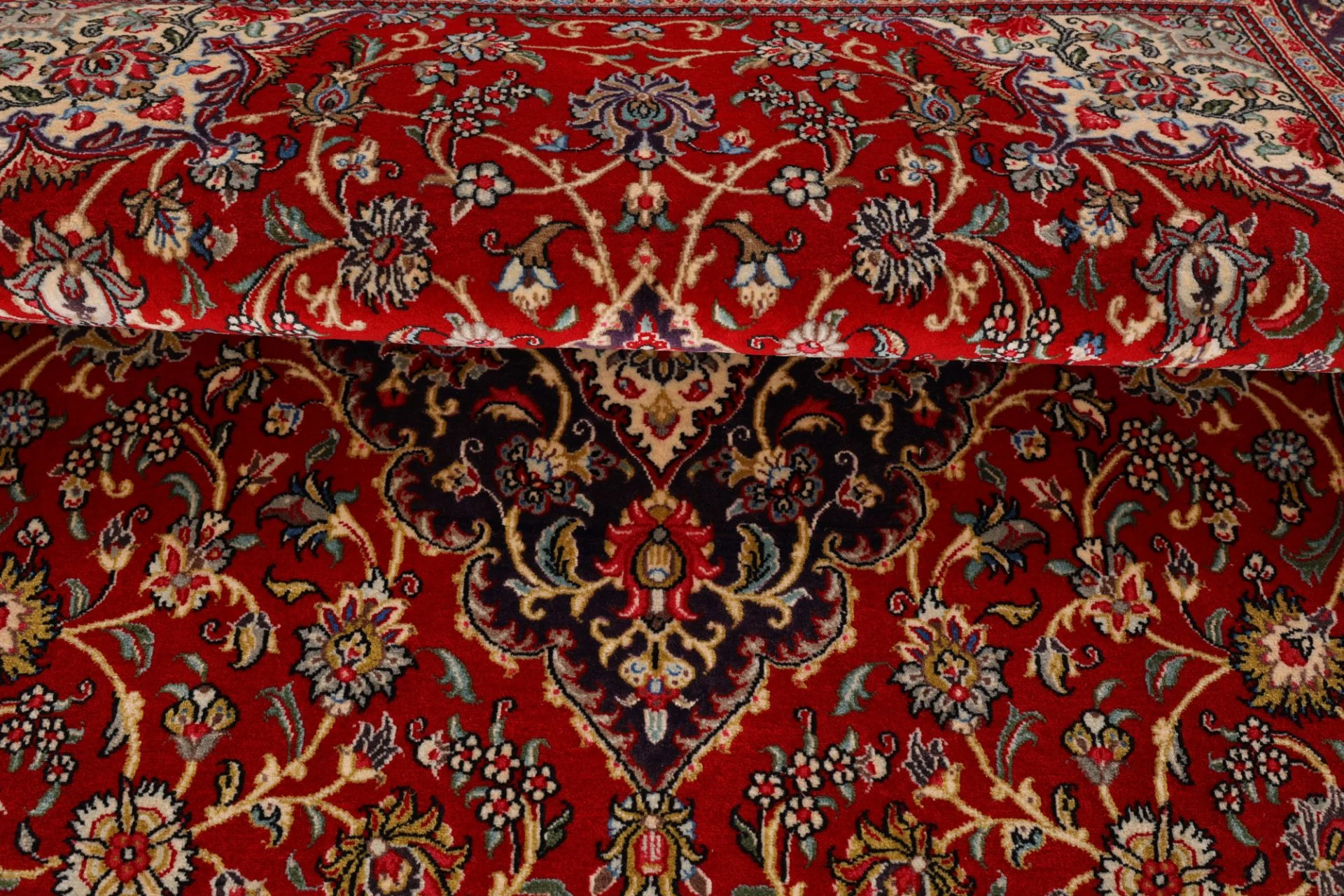 Ghom Perserteppich aus Iran, 146 × 216 cm