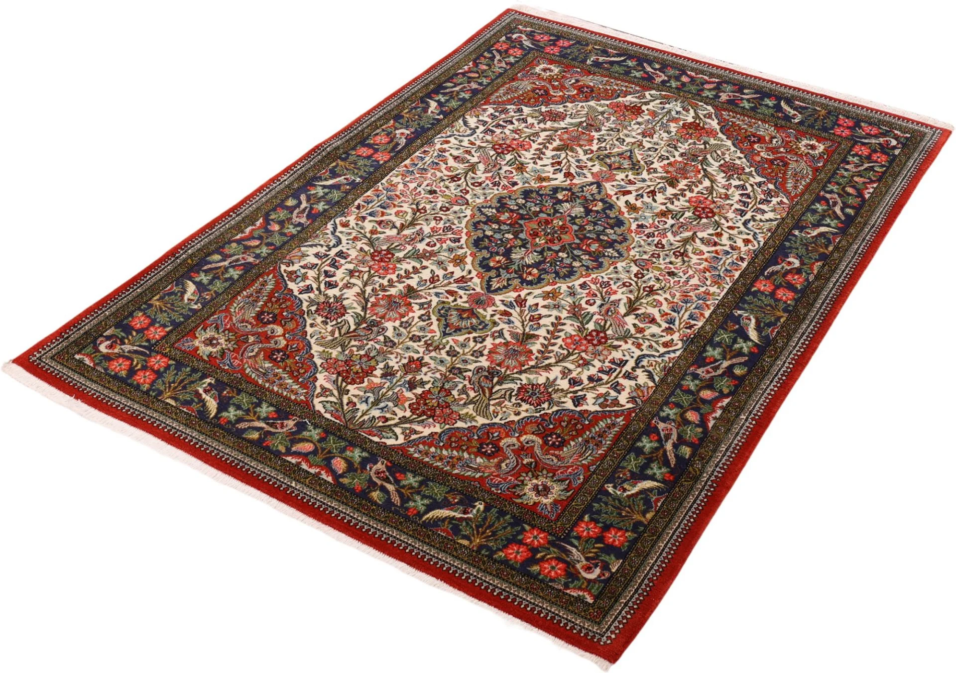 perserteppich-ghom-137-x-201-cm-schurwolle-handgeknupft-4 Handgeknüpfter Ghom Perserteppich, 137 × 201 cm, Wolle