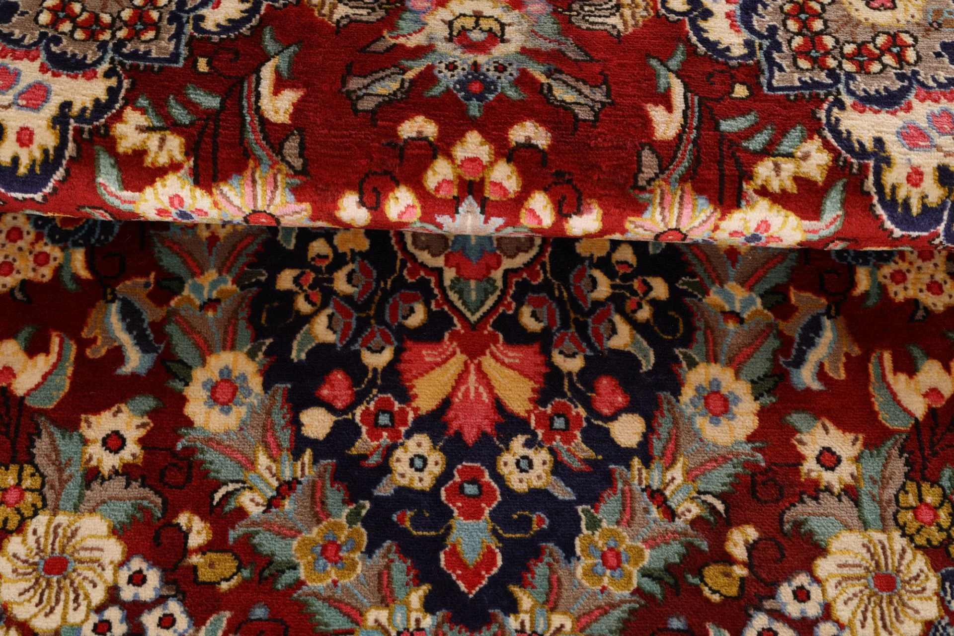 Ghom Perserteppich 132 × 206 cm aus Wolle, handgeknüpft