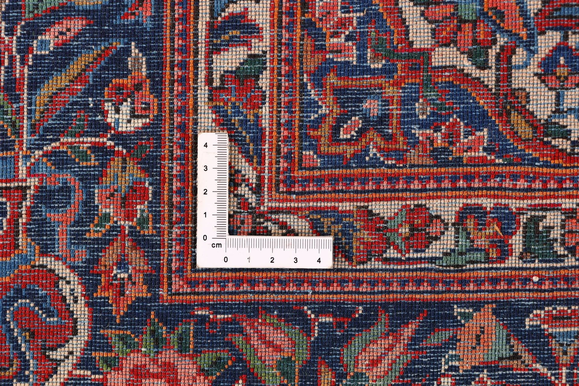 Handgeknüpfter Kashan Perserteppich, 130 × 200 cm, Wolle