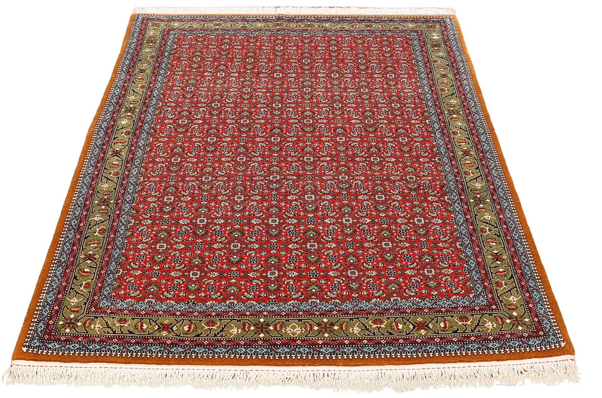 Ghom Perserteppich aus Iran, 136 × 210 cm