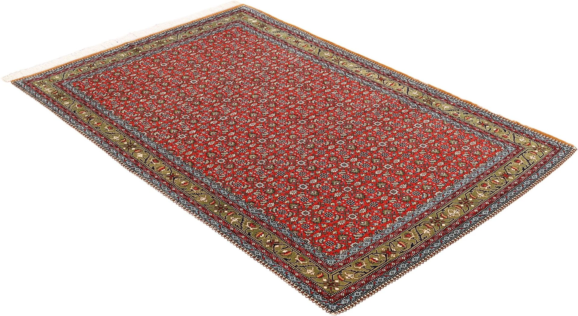 Ghom Perserteppich aus Iran, 136 × 210 cm