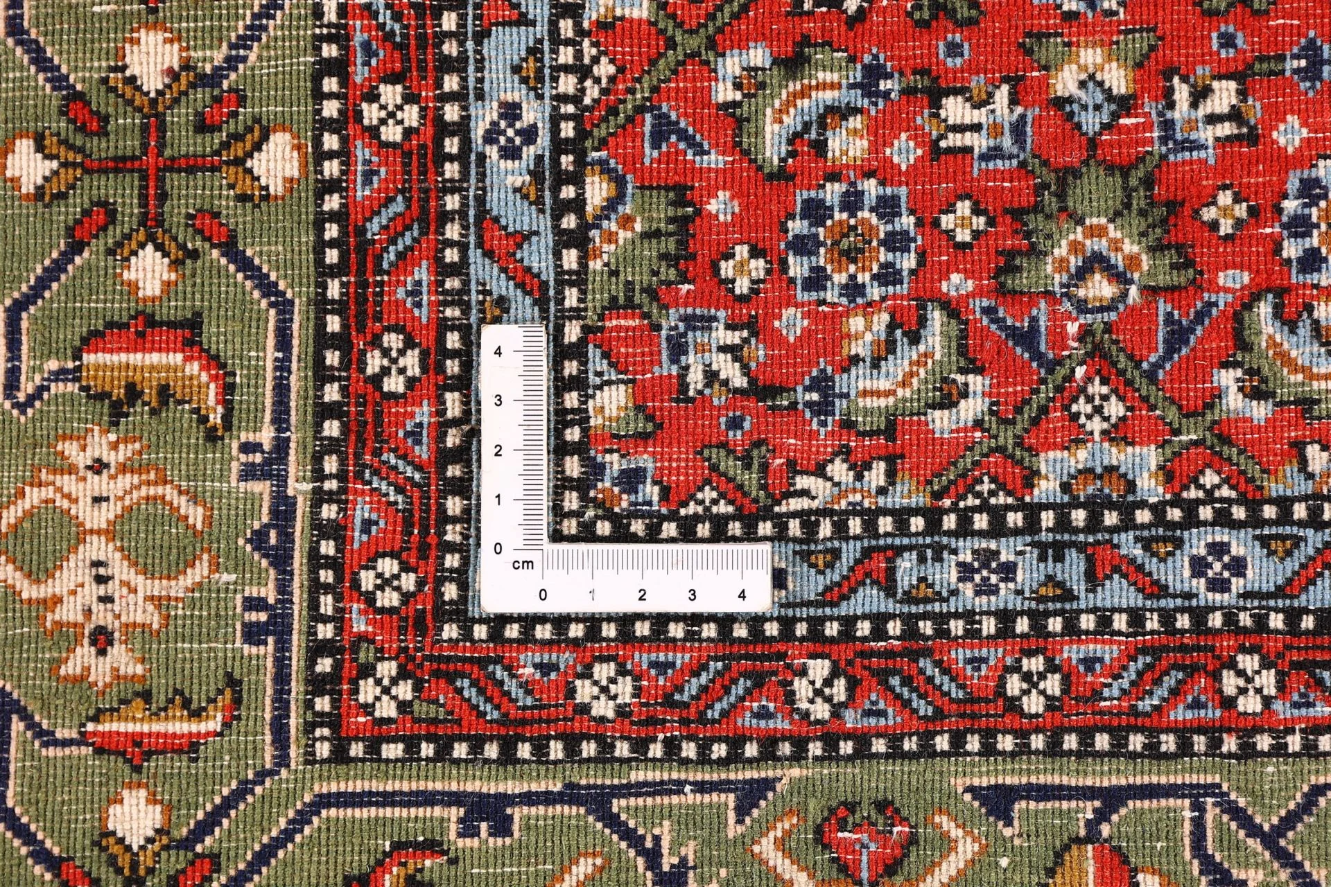Ghom Perserteppich aus Iran, 136 × 210 cm