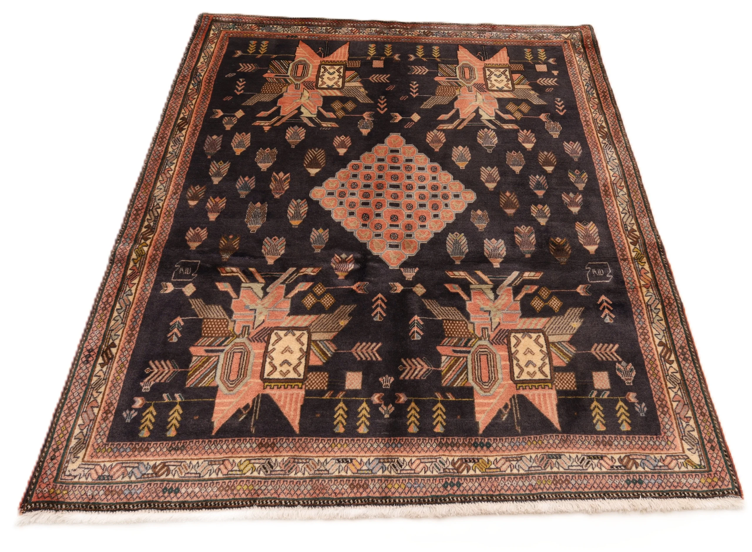Perserteppich aus Iran, 166 × 128 cm