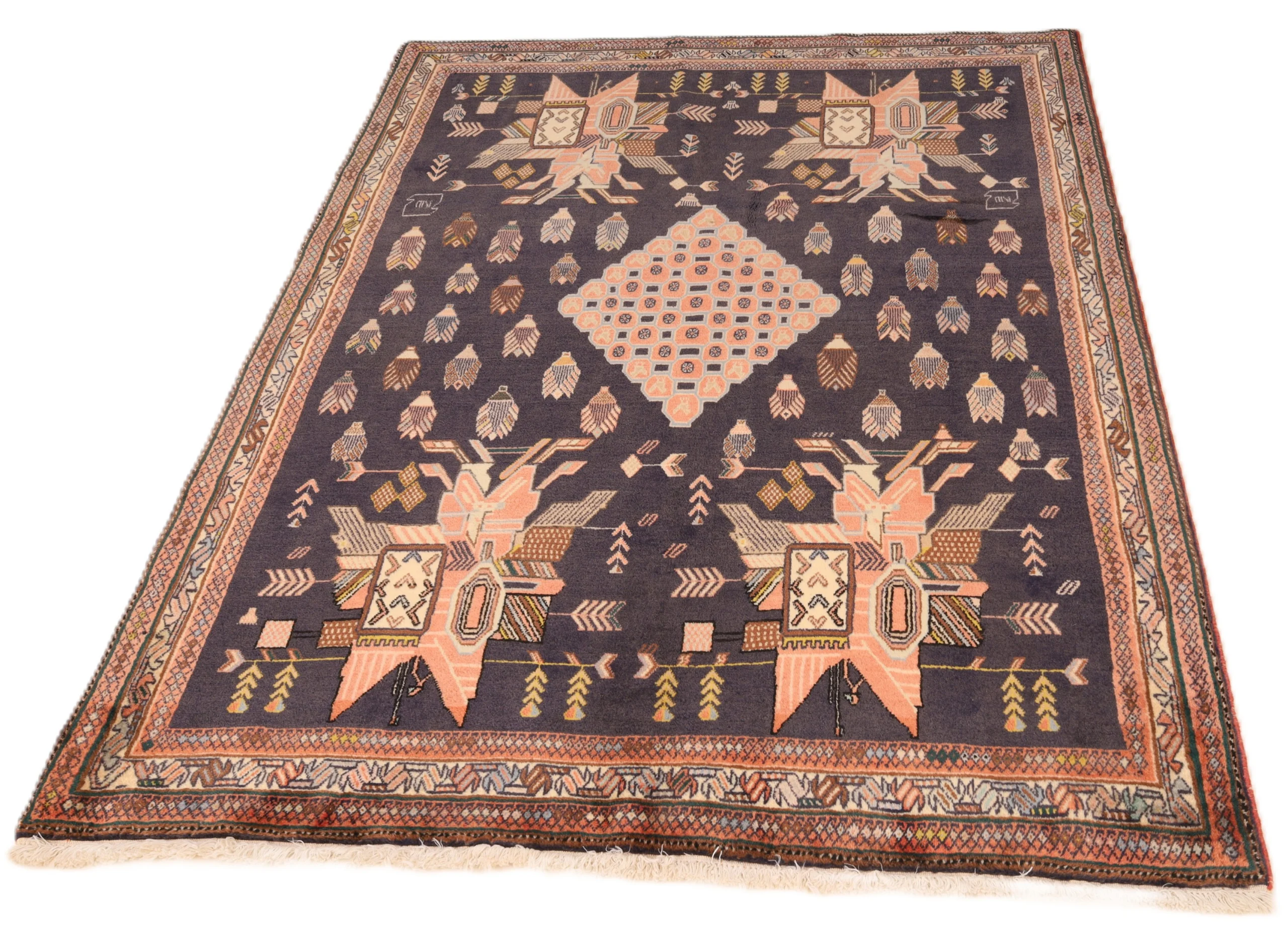 Perserteppich aus Iran, 166 × 128 cm