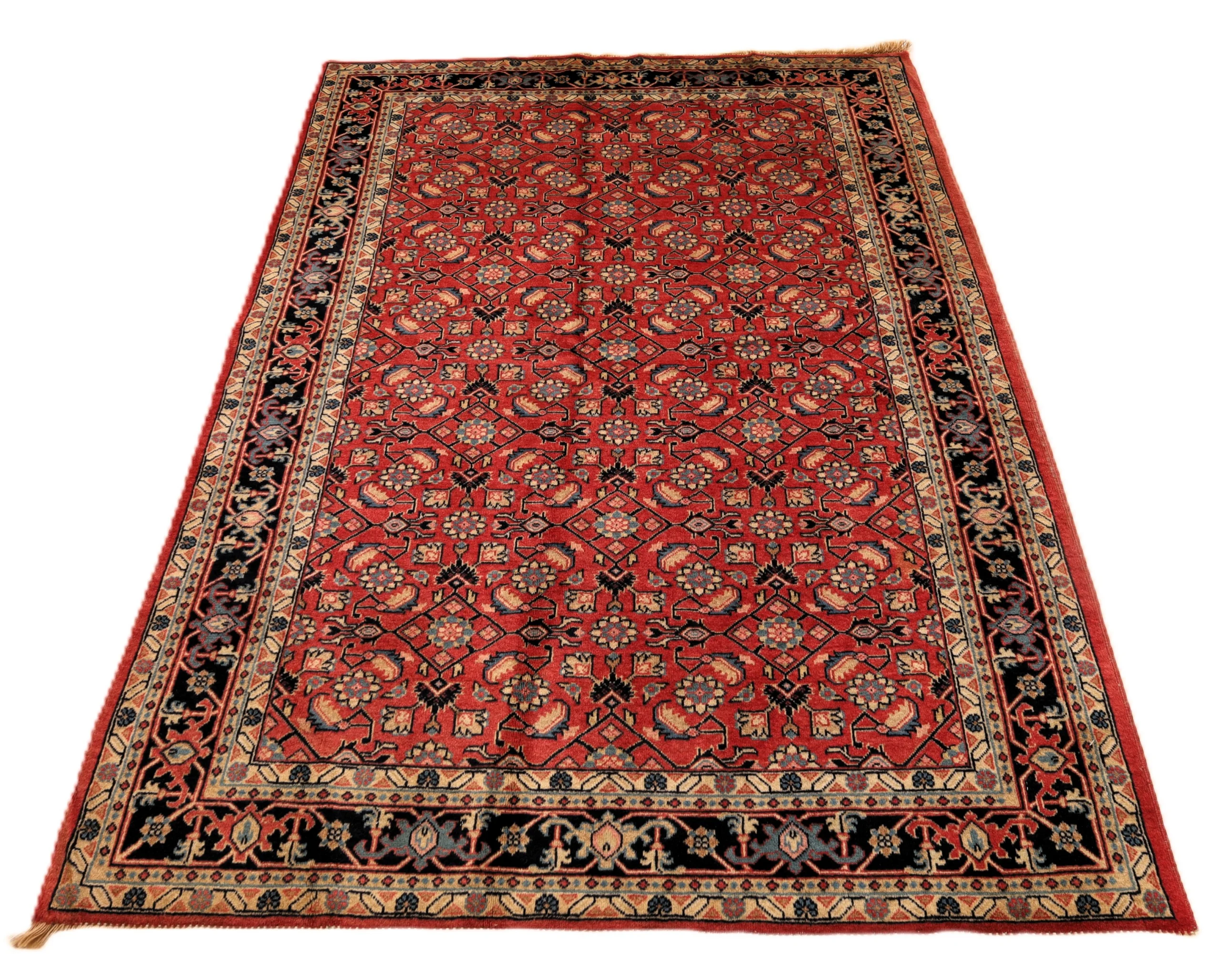Perserteppich 175 × 119 cm aus Wolle, handgeknüpft