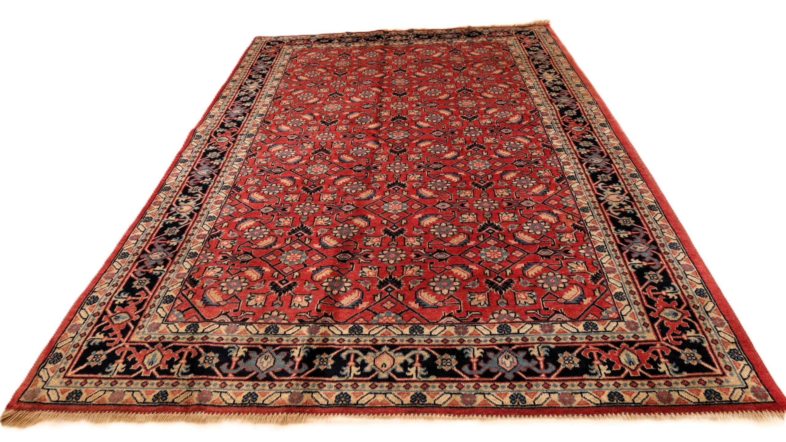 Perserteppich 175 × 119 cm aus Wolle, handgeknüpft